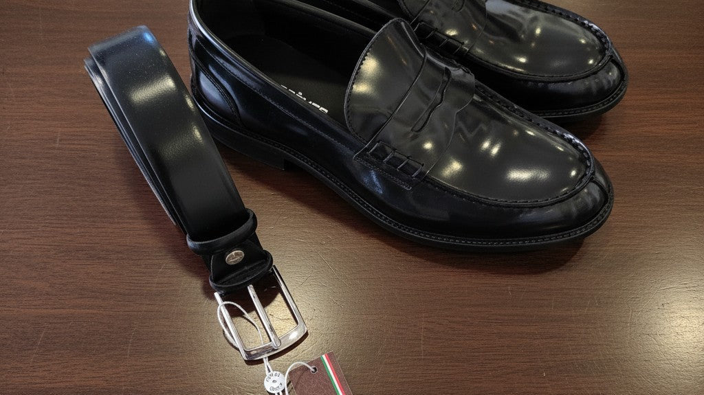 Cintura Reversibile Nero/Blu: Il Dettaglio Che Eleva il Tuo Stile
