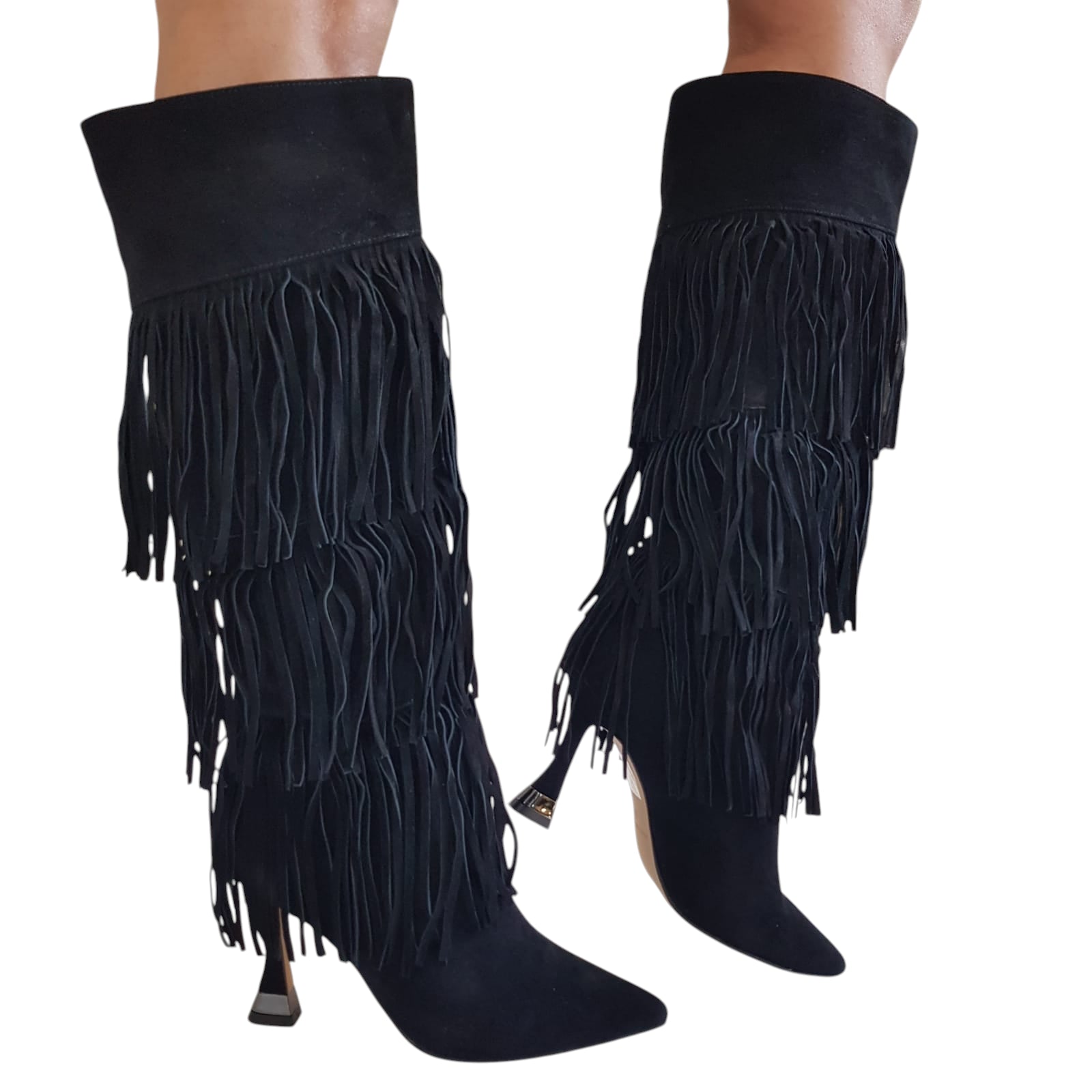 Alma en Pena Stivale Donna con frange www.offidani.it