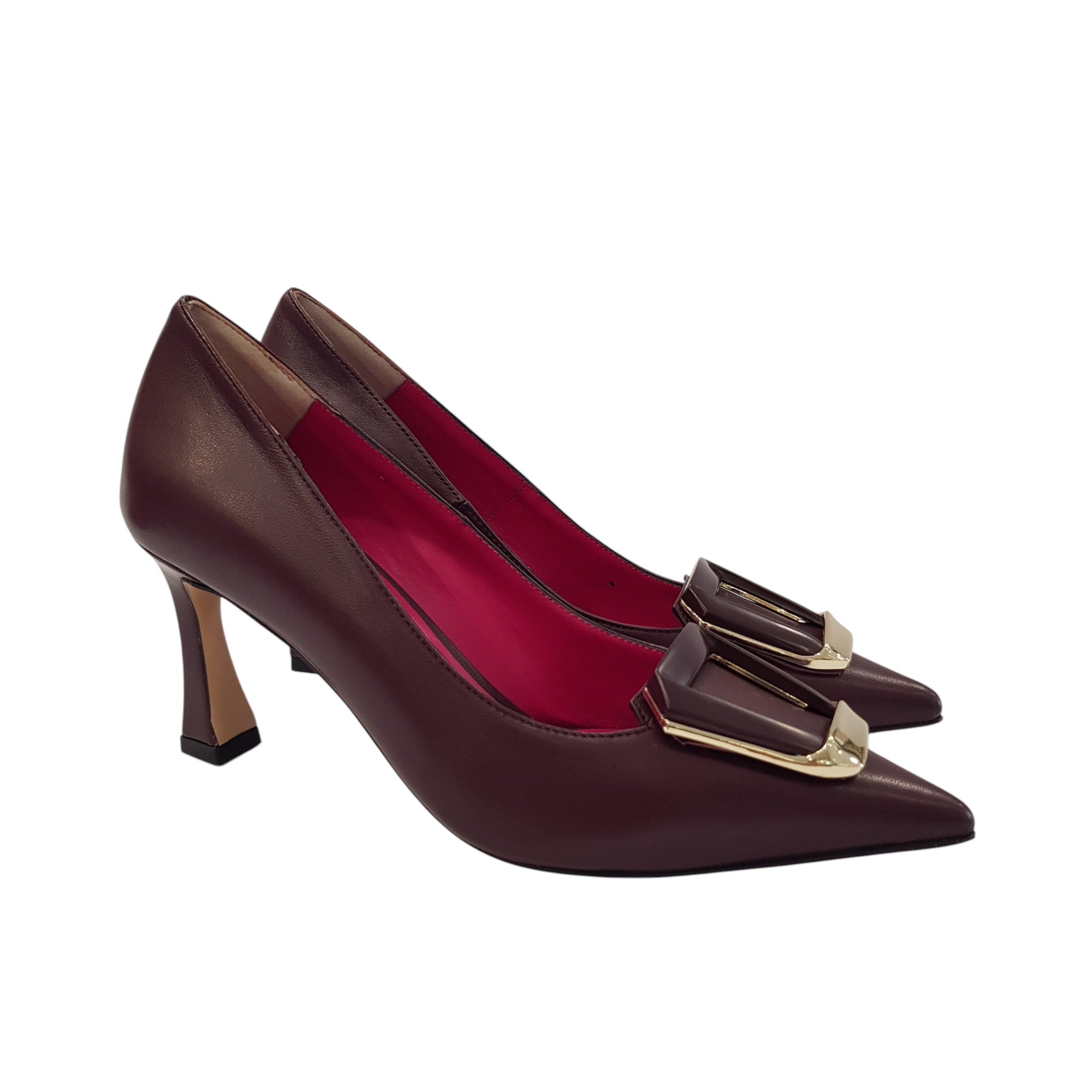 Andrea Pinto Décolleté Donna Pelle Bordeaux www.offidani.it