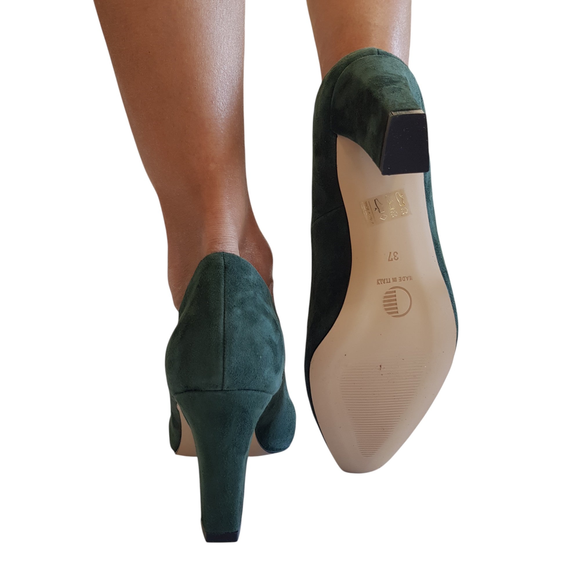 Andrea Pinto Décolleté Donna Camoscio Verde www.offidani.it