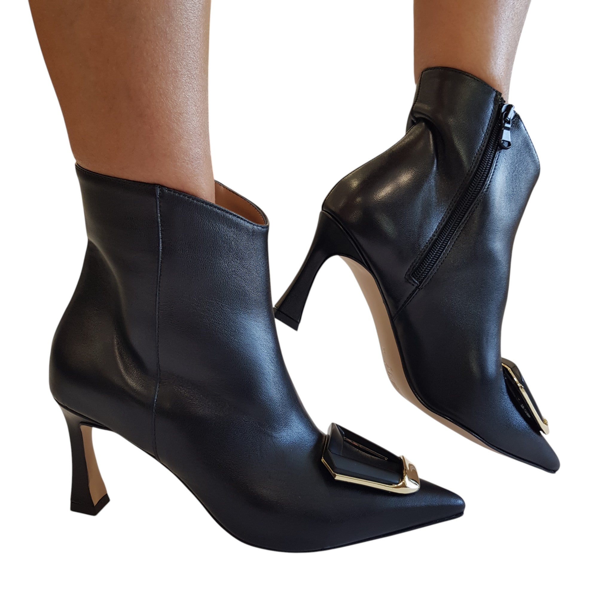 Andrea Pinto Stivaletto Tronchetto Donna Nero www.offidani.it