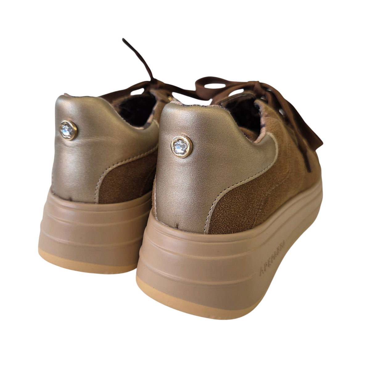 Apepazza sneaker donna camoscio cuoio www.offidani.it