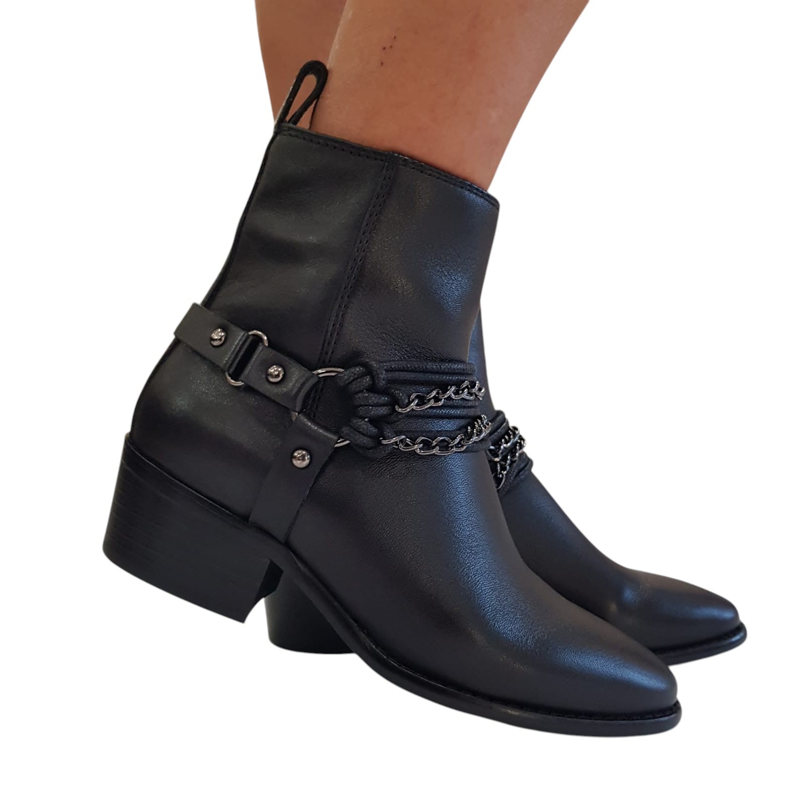 Apepazza Stivaletto Tronchetti Donna Pelle Nero www.offidani.it