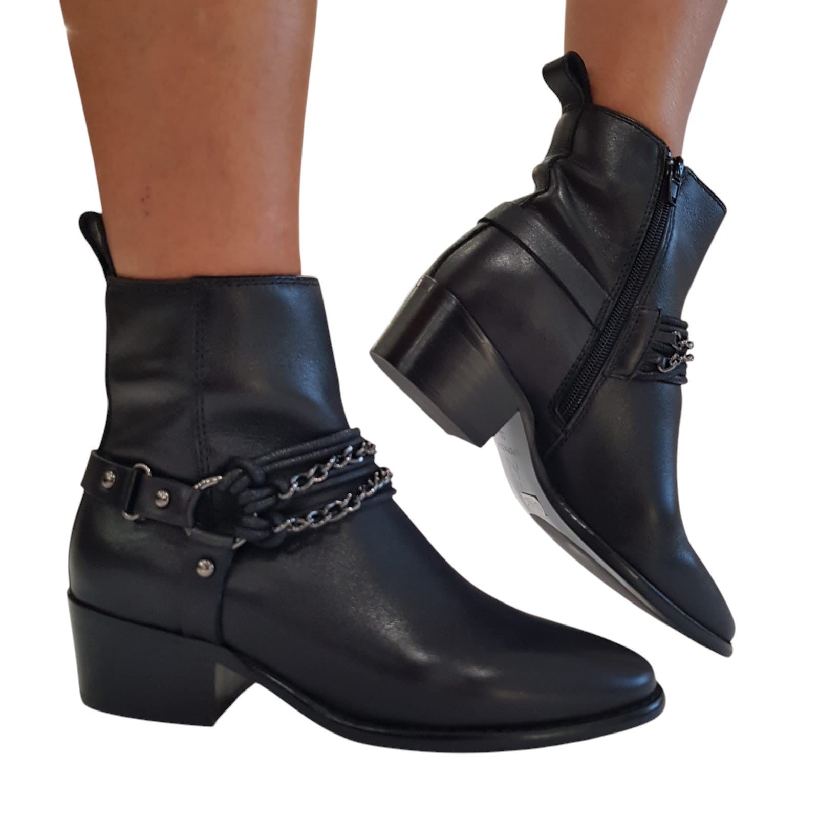 Apepazza Stivaletto Tronchetti Donna Pelle Nero www.offidani.it