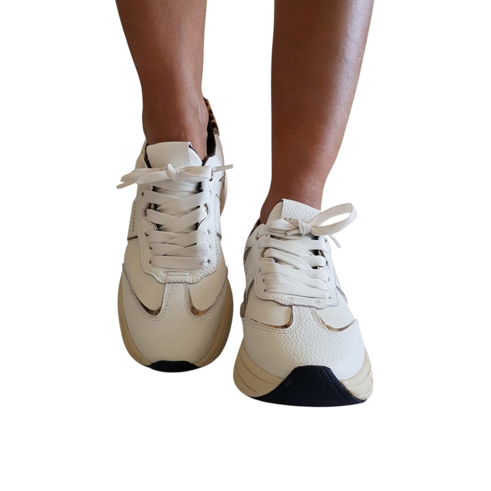 Apepazza Sneakers Donna Pelle Bianco www.offidani.it