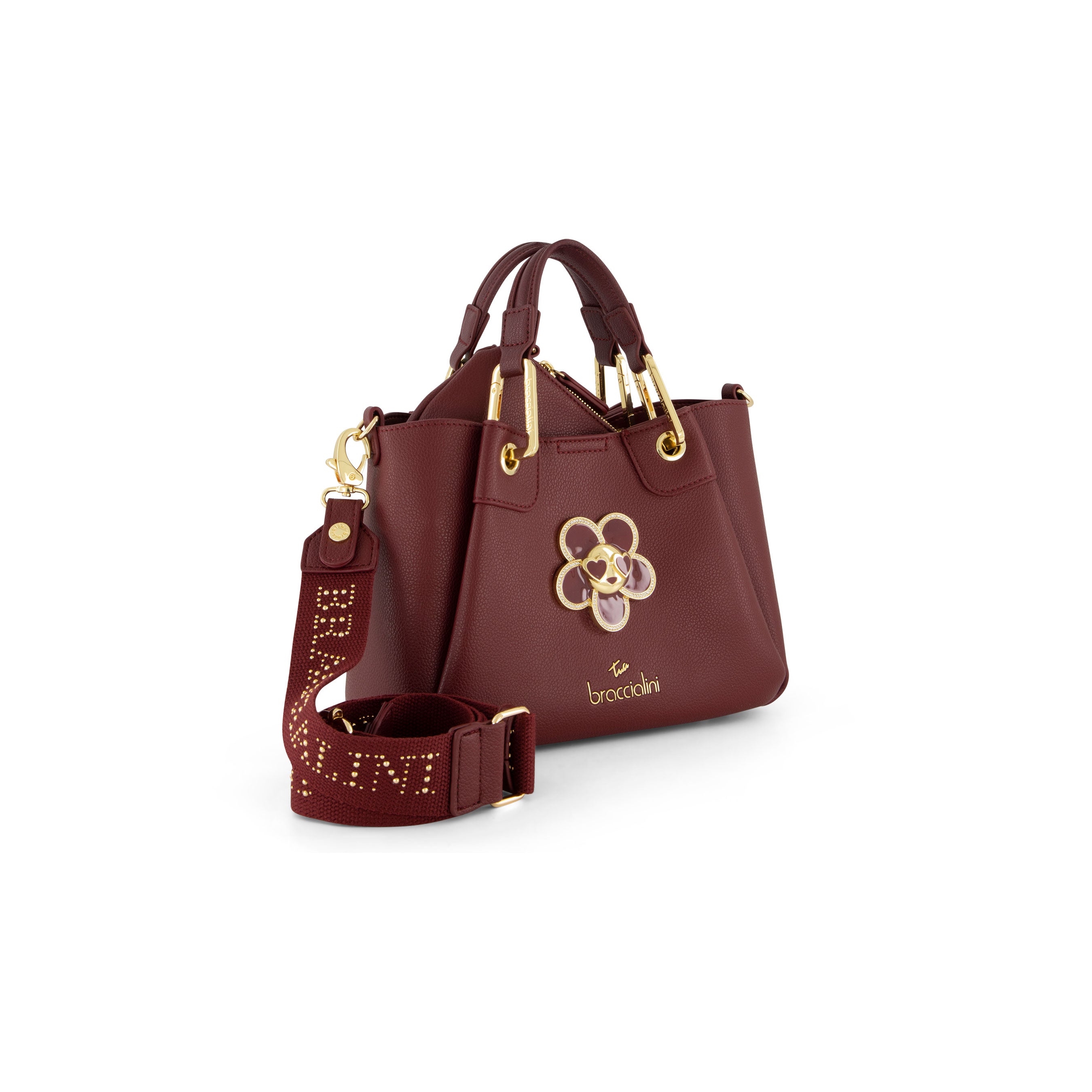 Braccialini Borsa donna bordeaux www.offidani.it