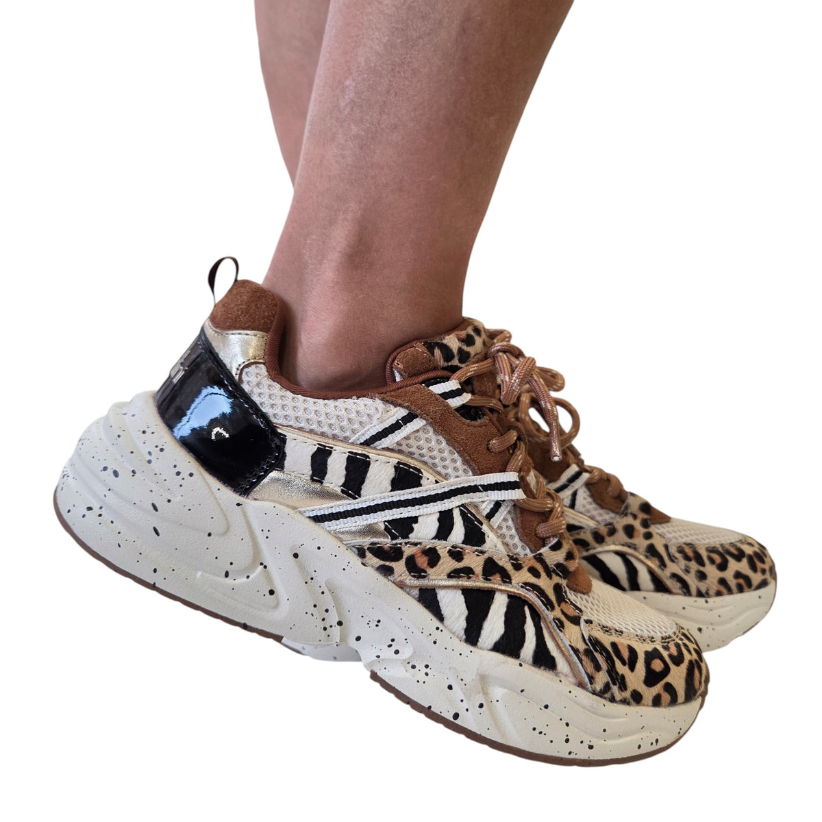 Braccialini sneaker donna marrone www.offidani.it