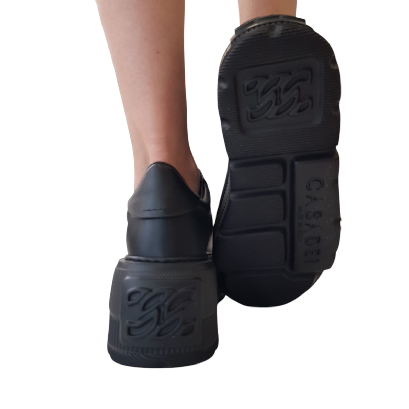 Casadei Sneakers Donna Pelle Black www.offidani.it