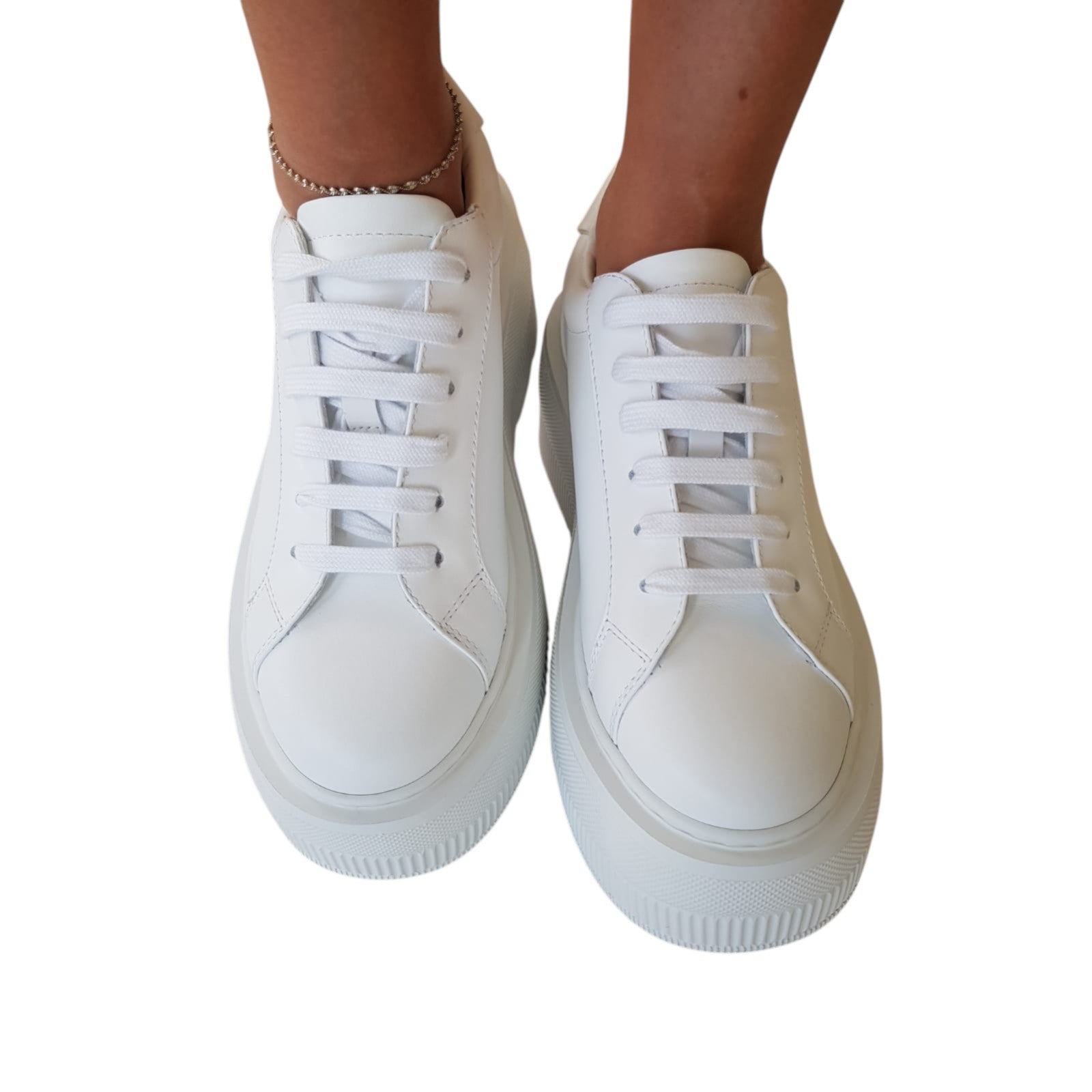 Casadei Sneakers Donna Pelle White www.offidani.it
