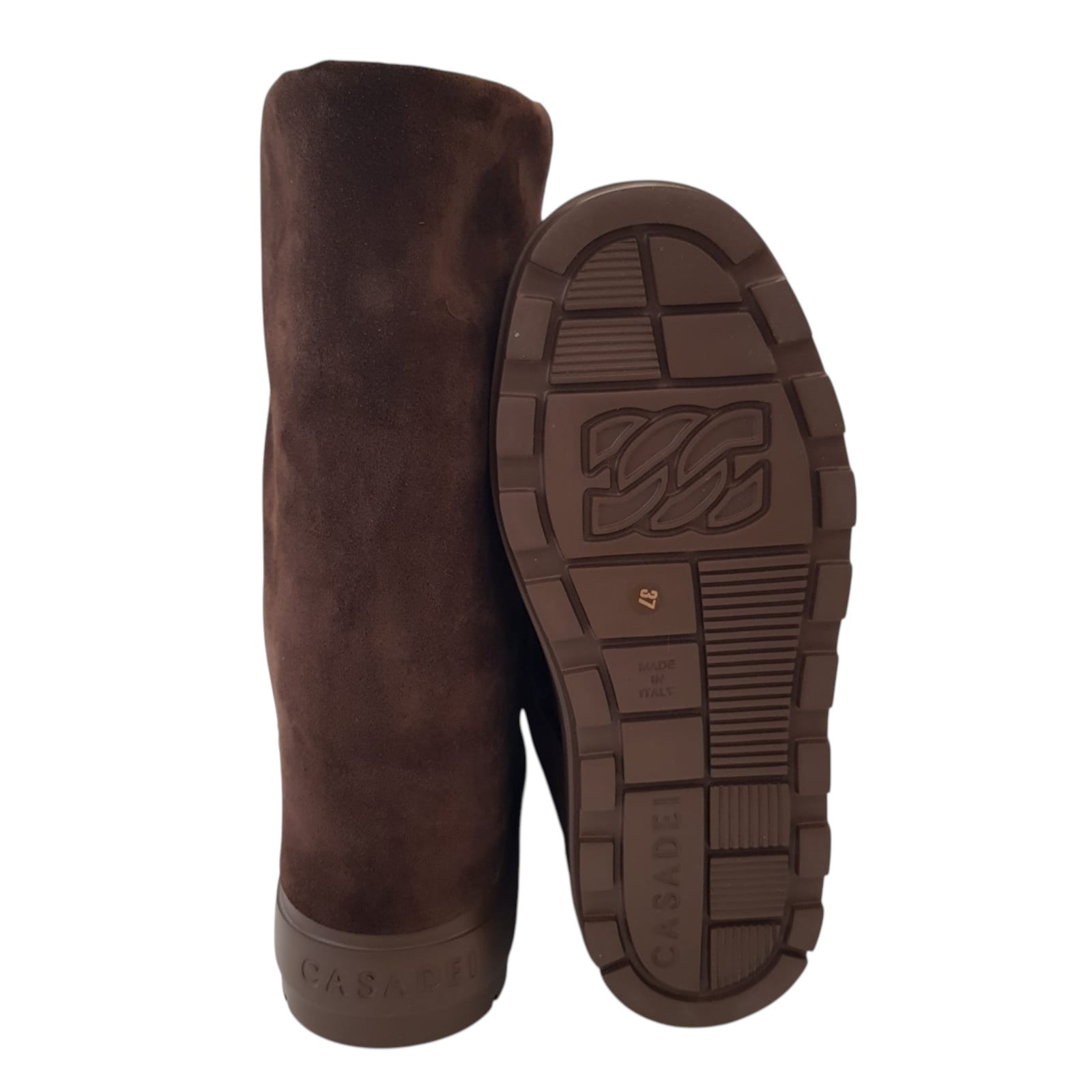 Casadei Stivale Donna Pelle Camoscio Testa di Moro Zeppa Interna www.offidani.it