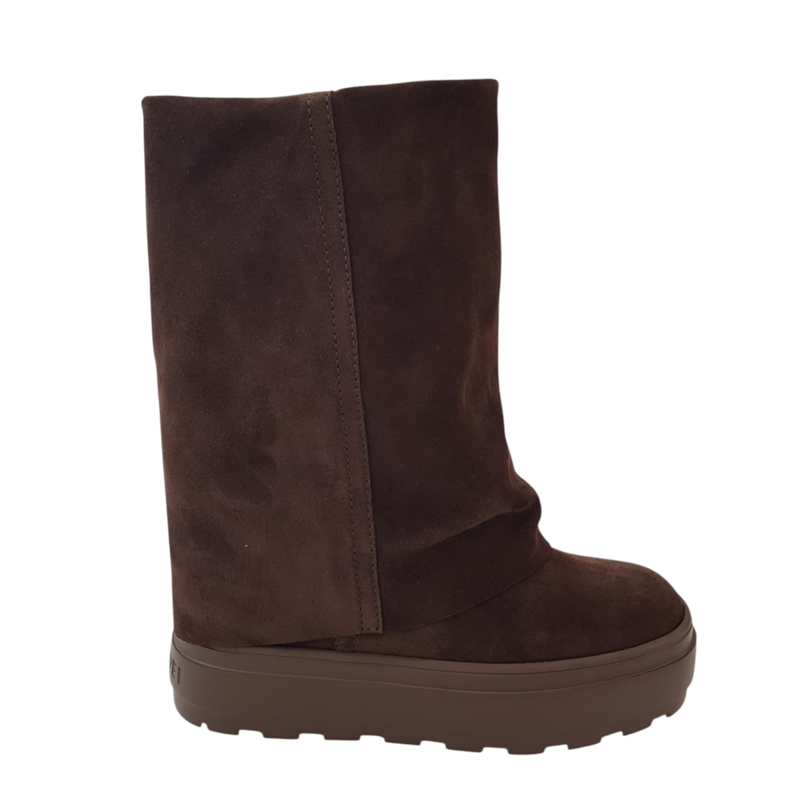 Casadei Stivale Donna Pelle Camoscio Testa di Moro Zeppa Interna www.offidani.it