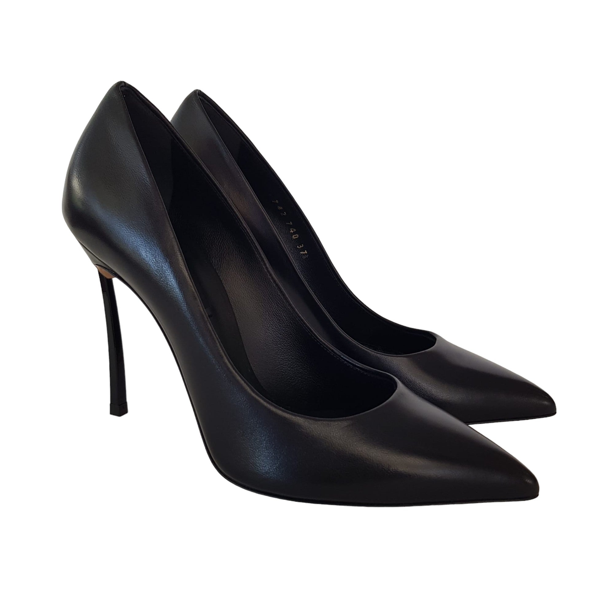 Casadei Décolleté tacco Blade Black www.offidani.it