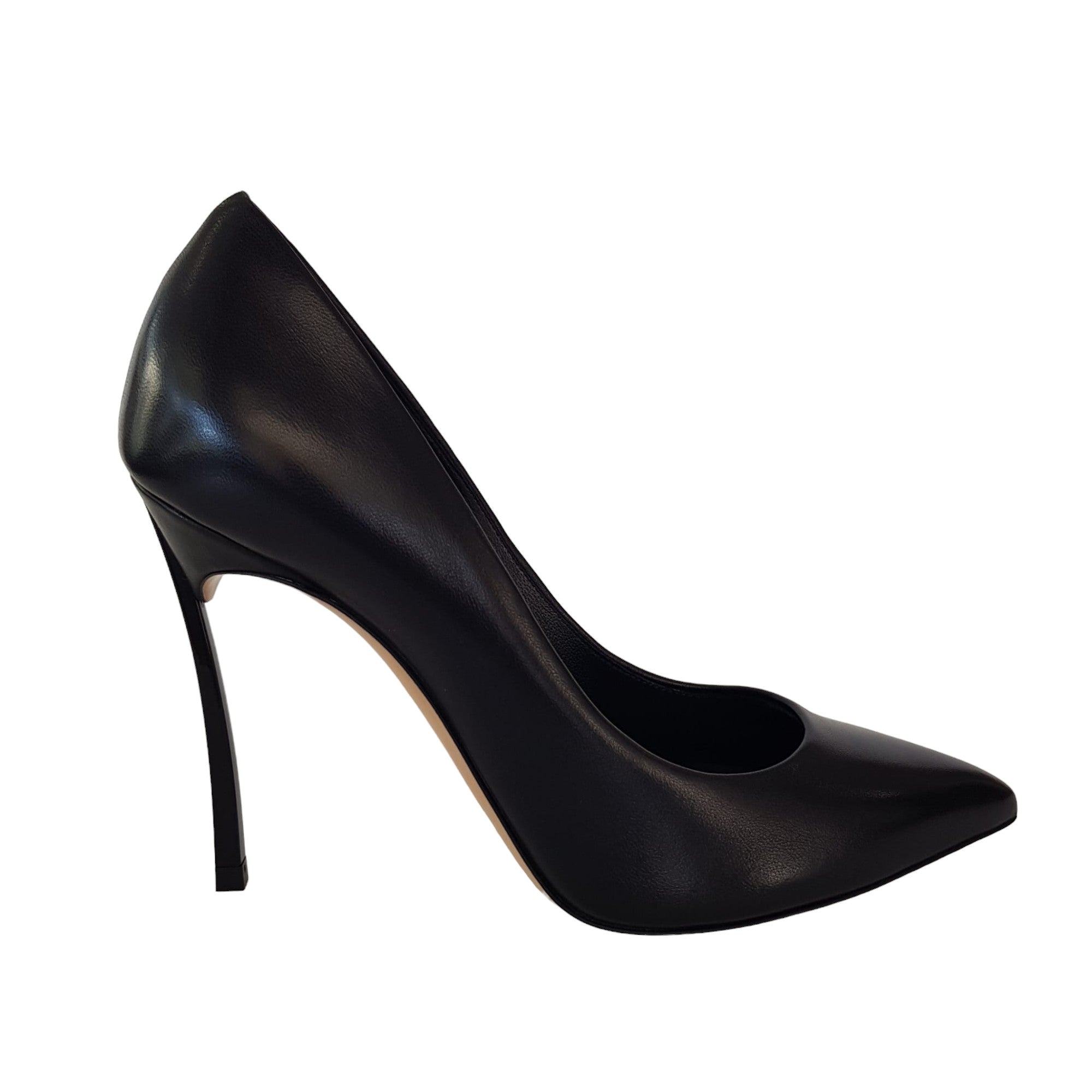 Casadei Décolleté tacco Blade Black www.offidani.it