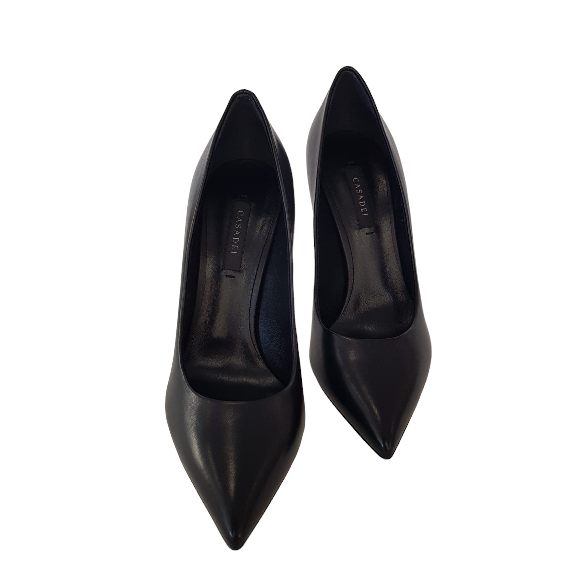 Casadei Décolleté tacco Blade Black www.offidani.it