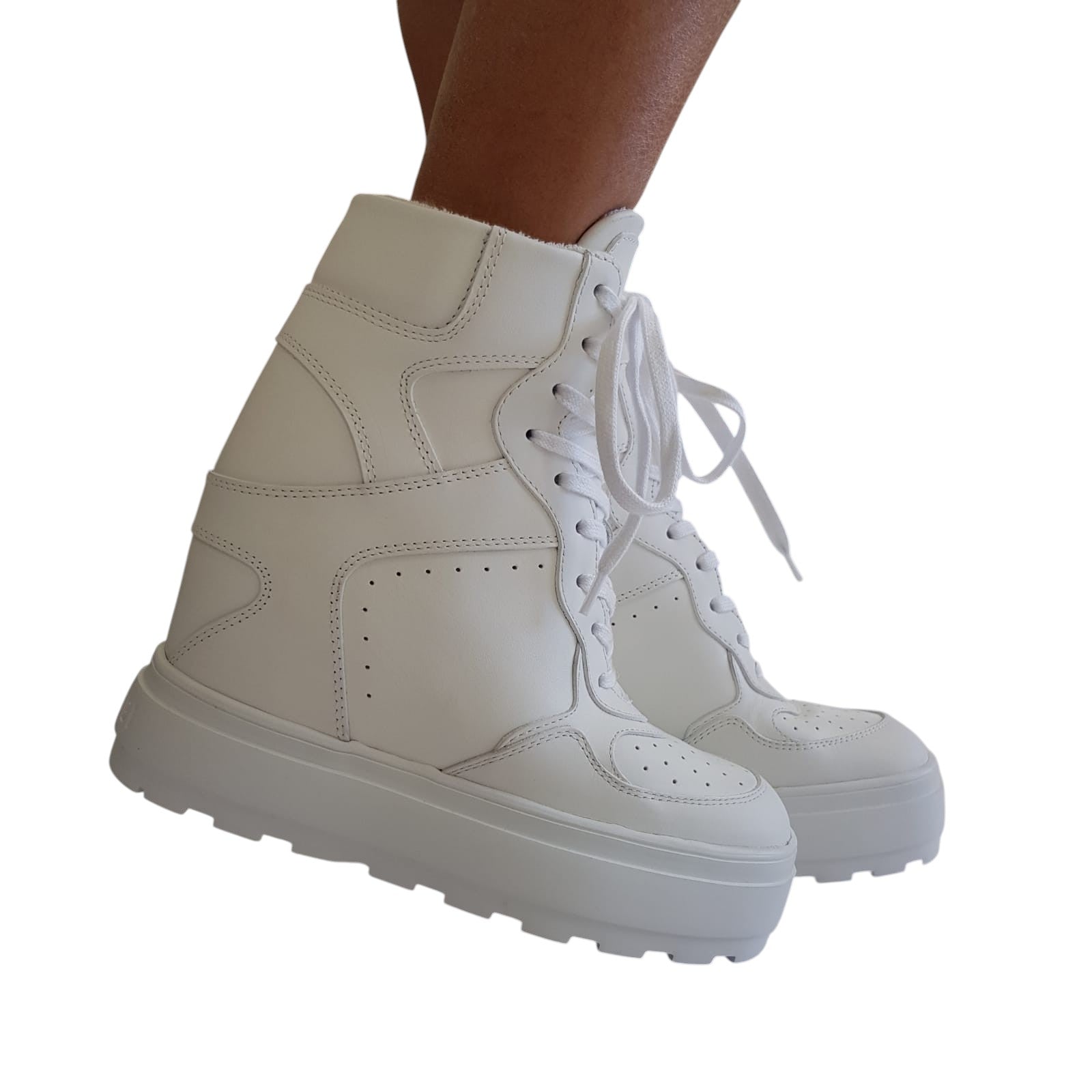 Casadei Sneakers Donna Pelle Bianca www.offidani.it