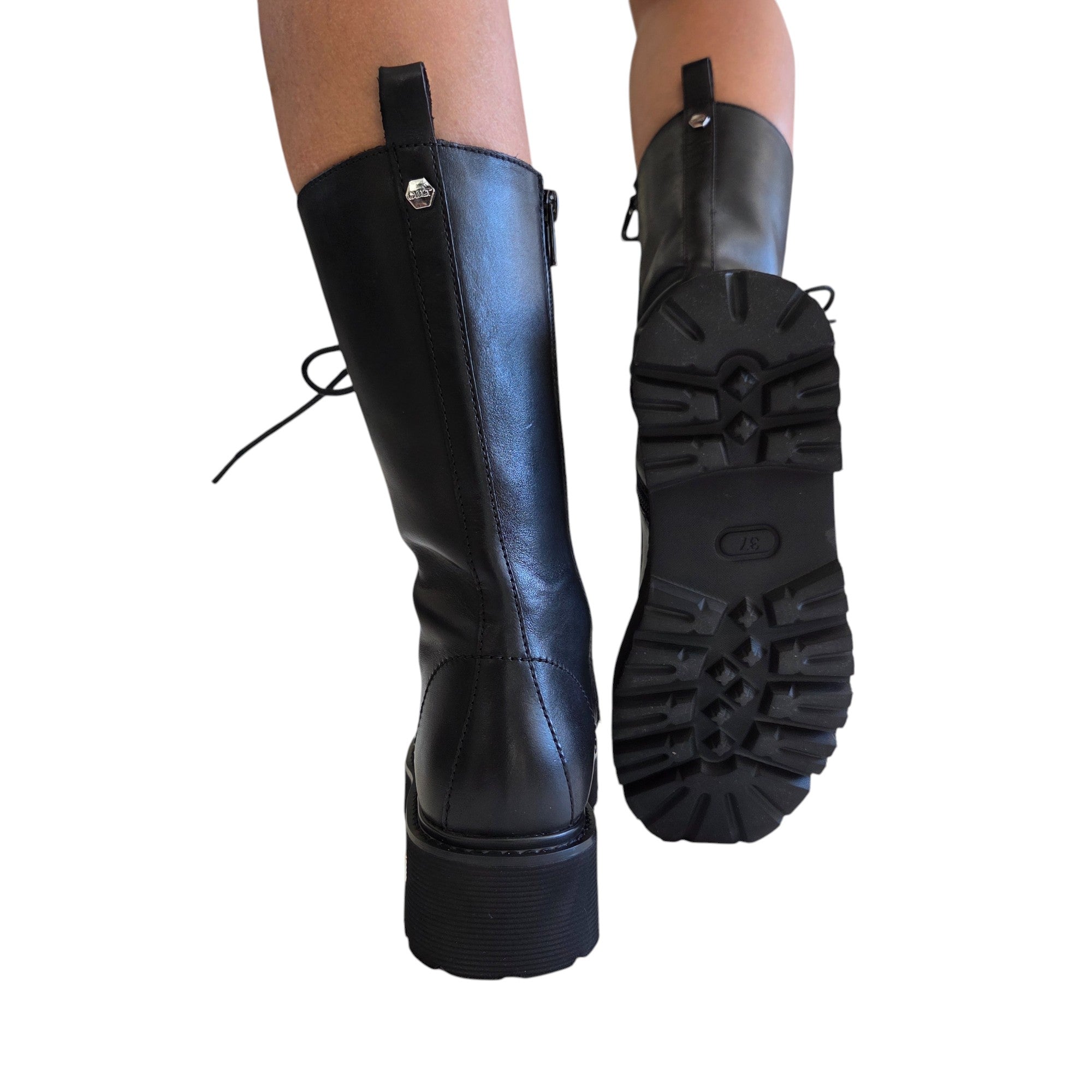 Cult Stivaletto Tronchetto Anfibio Donna Nero www.offidani.it