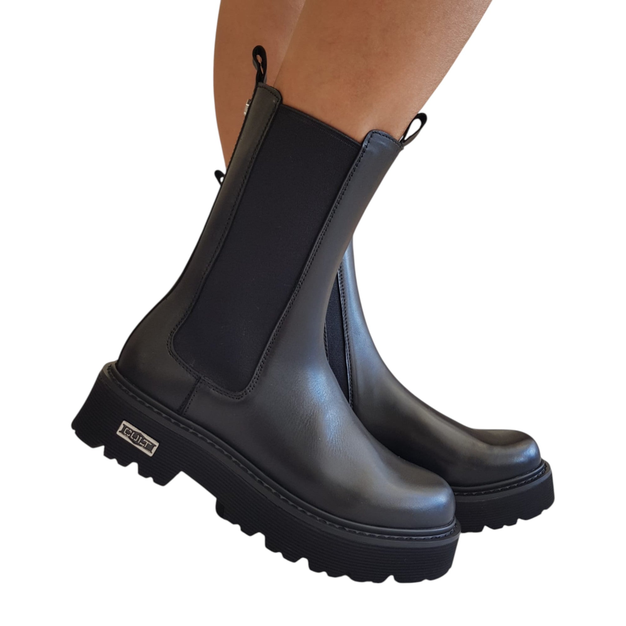 Cult Stivaletto Tronchetto Beatles Donna Nero www.offidani.it