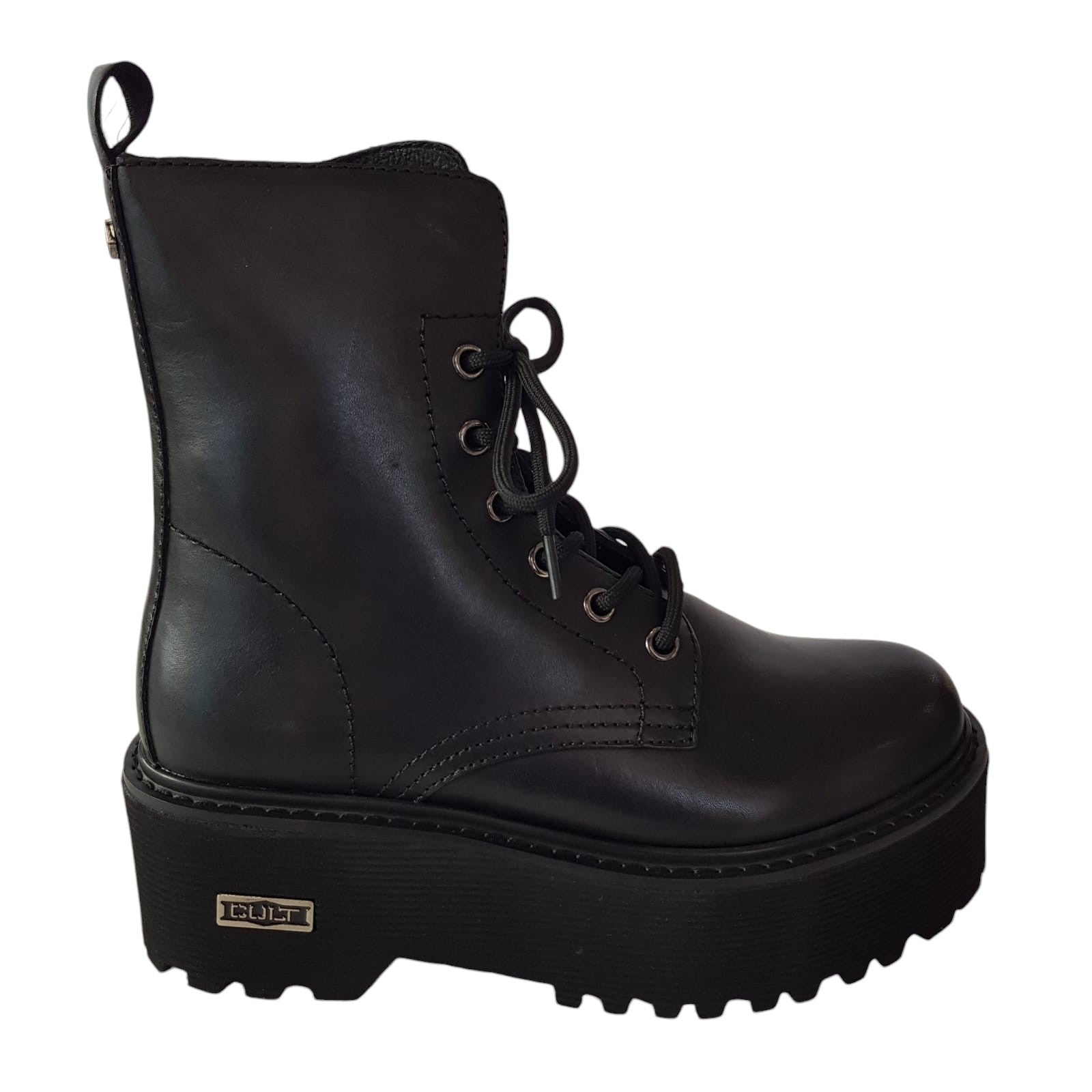 Cult Stivaletto Tronchetto Anfibio Donna Nero www.offidani.it