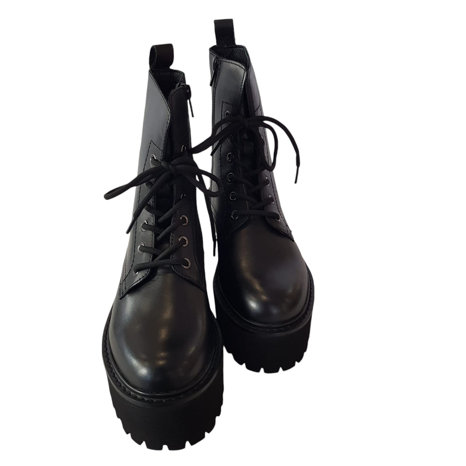 Cult Stivaletto Tronchetto Anfibio Donna Nero www.offidani.it