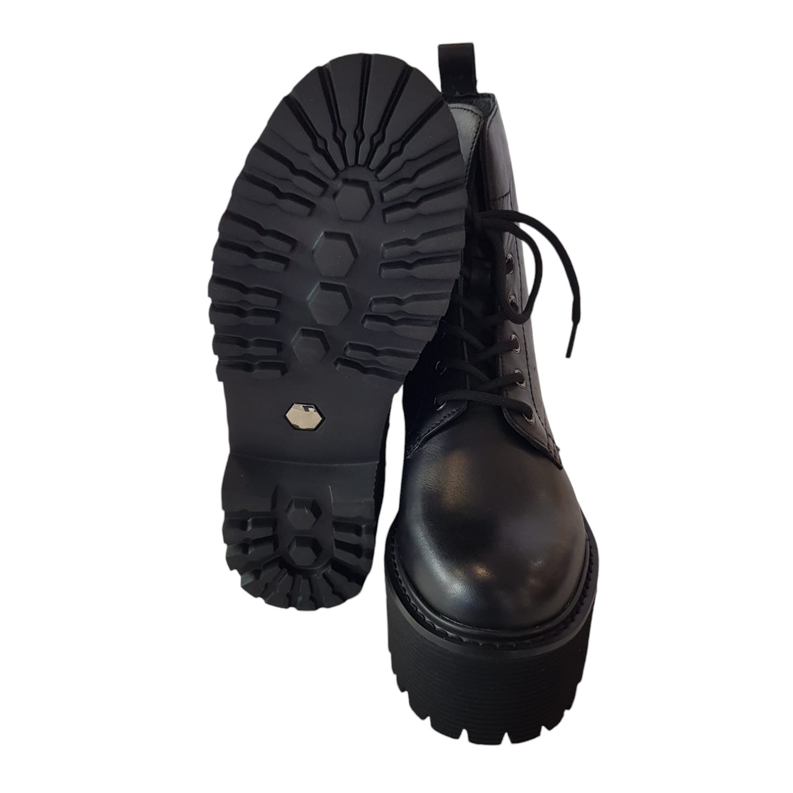 Cult Stivaletto Tronchetto Anfibio Donna Nero www.offidani.it