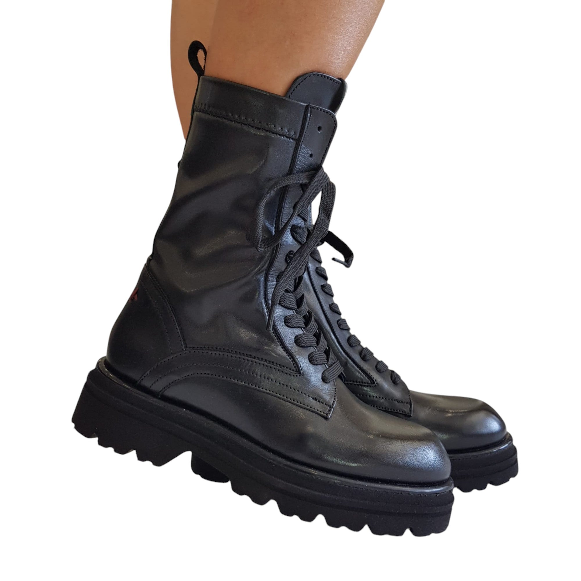 Gio+ Tronchetto Anfibio Donna Pelle Nero www.offidani.it