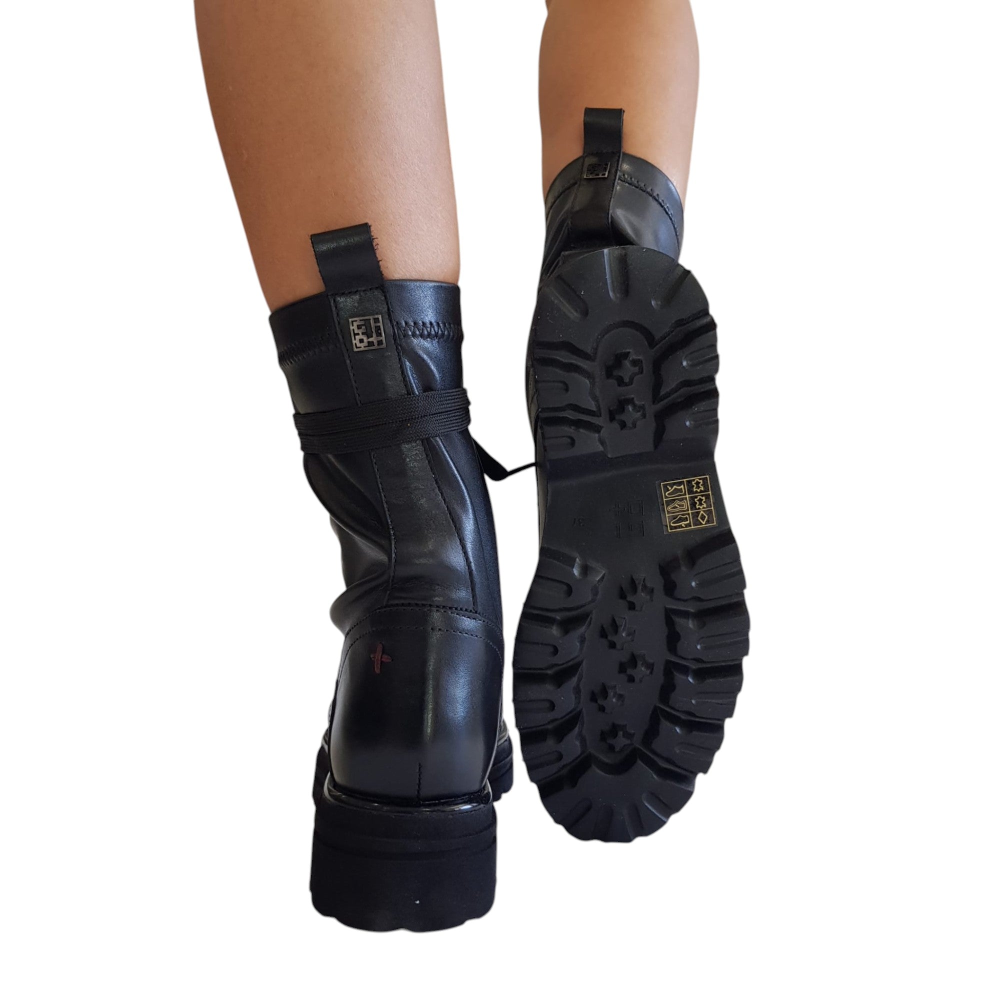 Gio+ Tronchetto Anfibio Donna Pelle Nero www.offidani.it