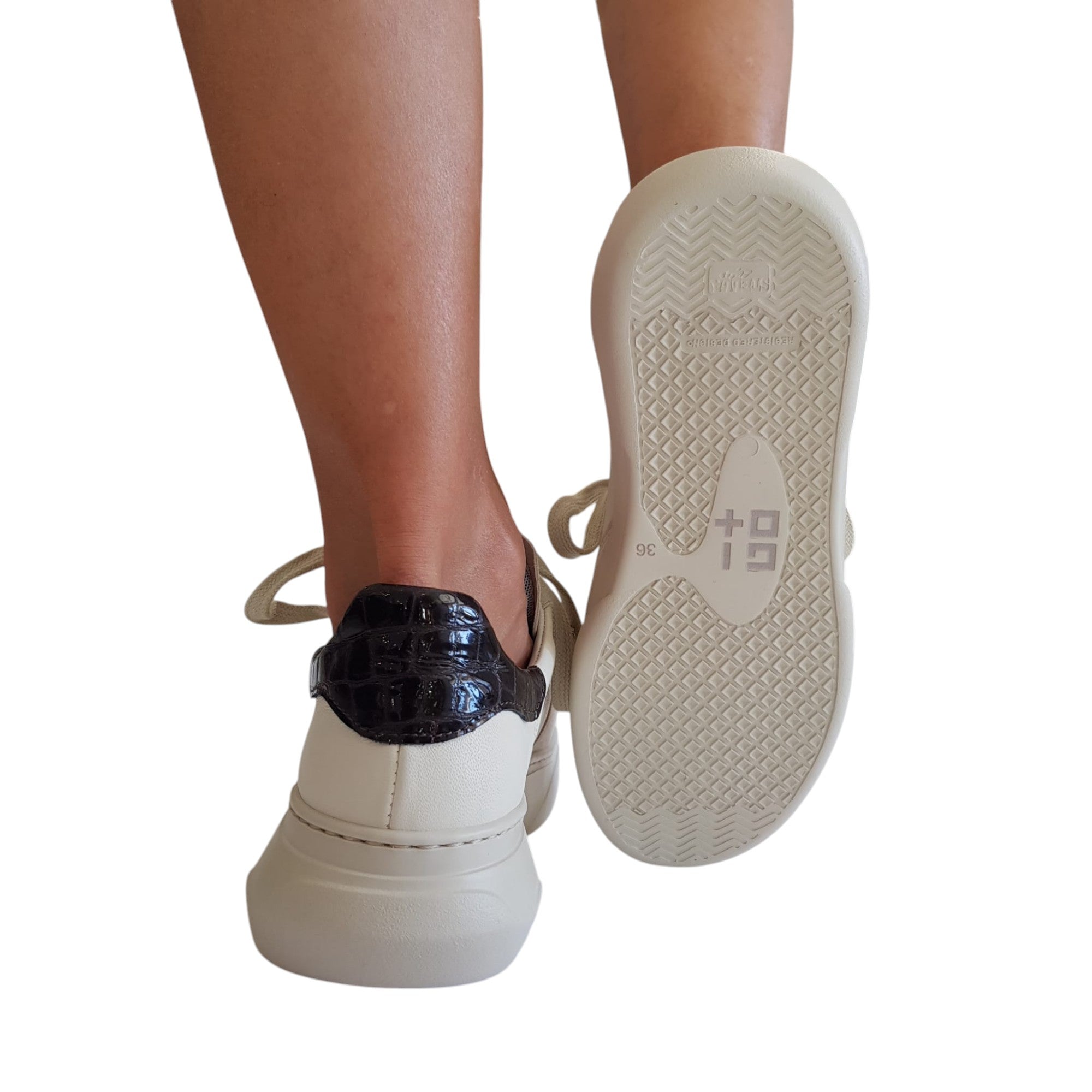 Gio+ Sneakers Donna Pelle Camoscio Beige www.offidani.it