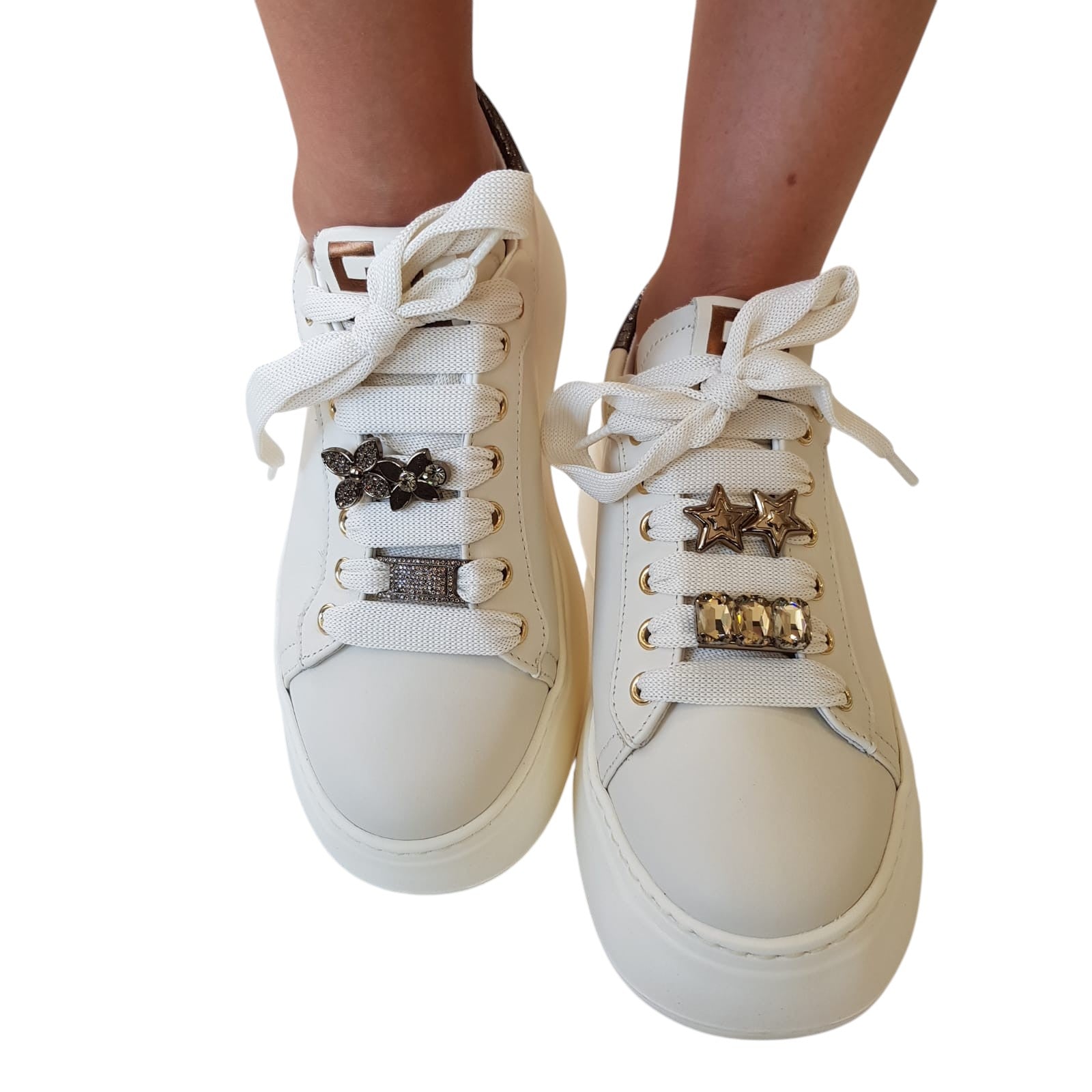 Gio+ Sneakers Donna Pelle Beige www.offidani.it