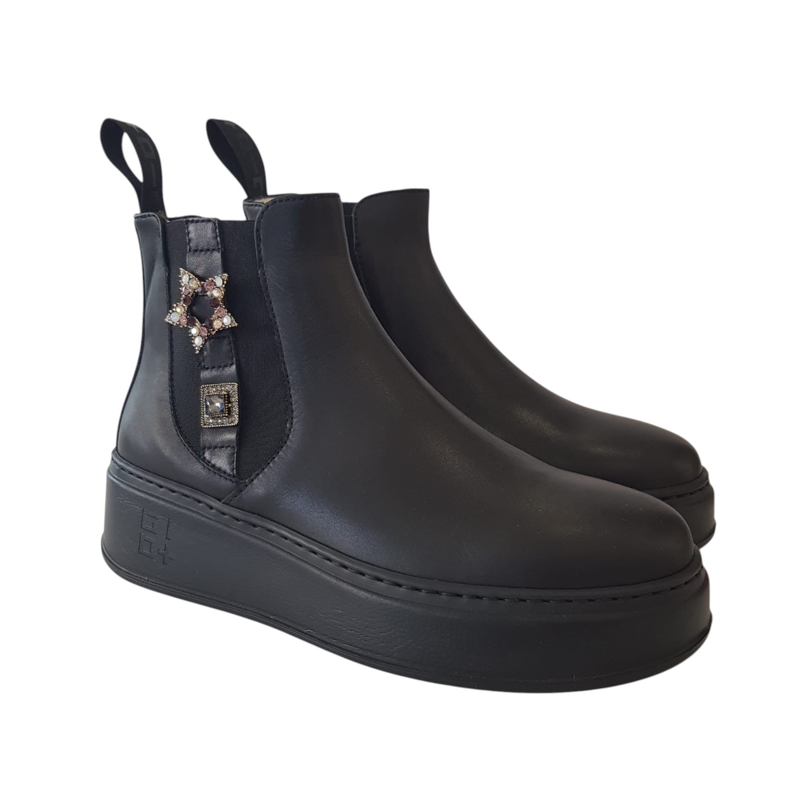 Gio+ Tronchetto Beatles Donna Pelle Nero www.offidani.it