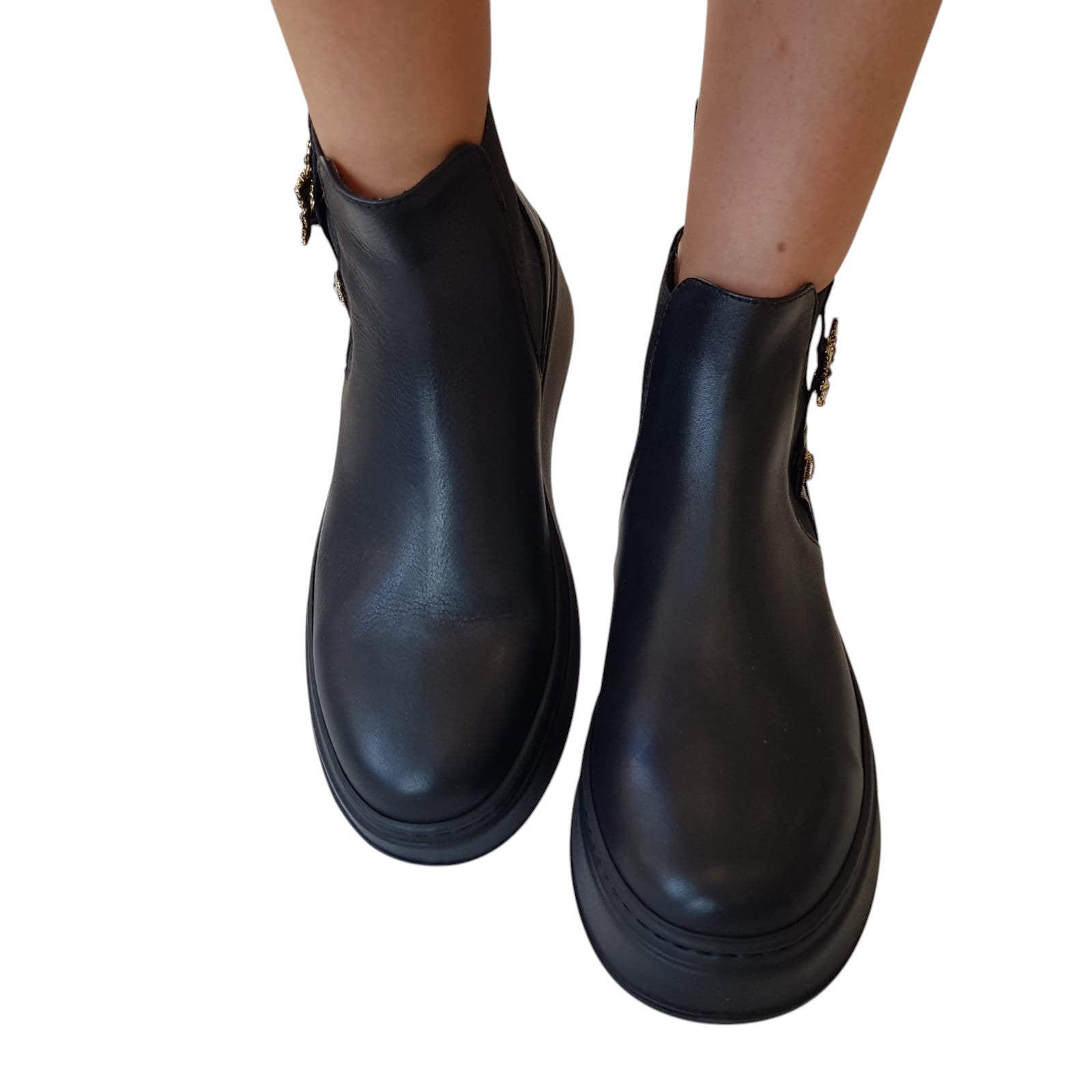 Gio+ Tronchetto Beatles Donna Pelle Nero www.offidani.it