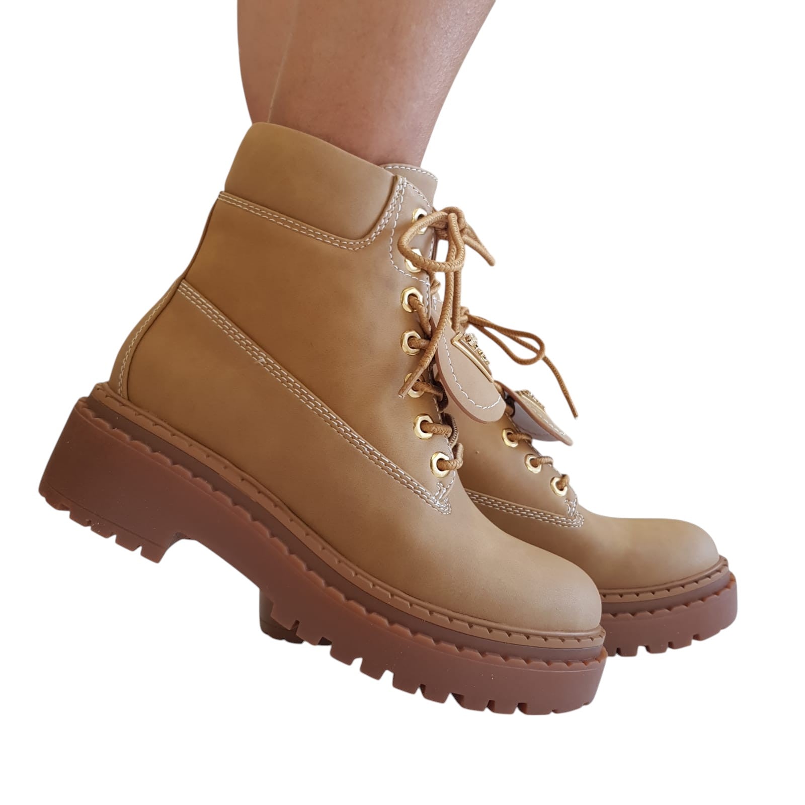 Guess Stivaletto Tronchetto Donna Pelle Cuoio www.offidani.it