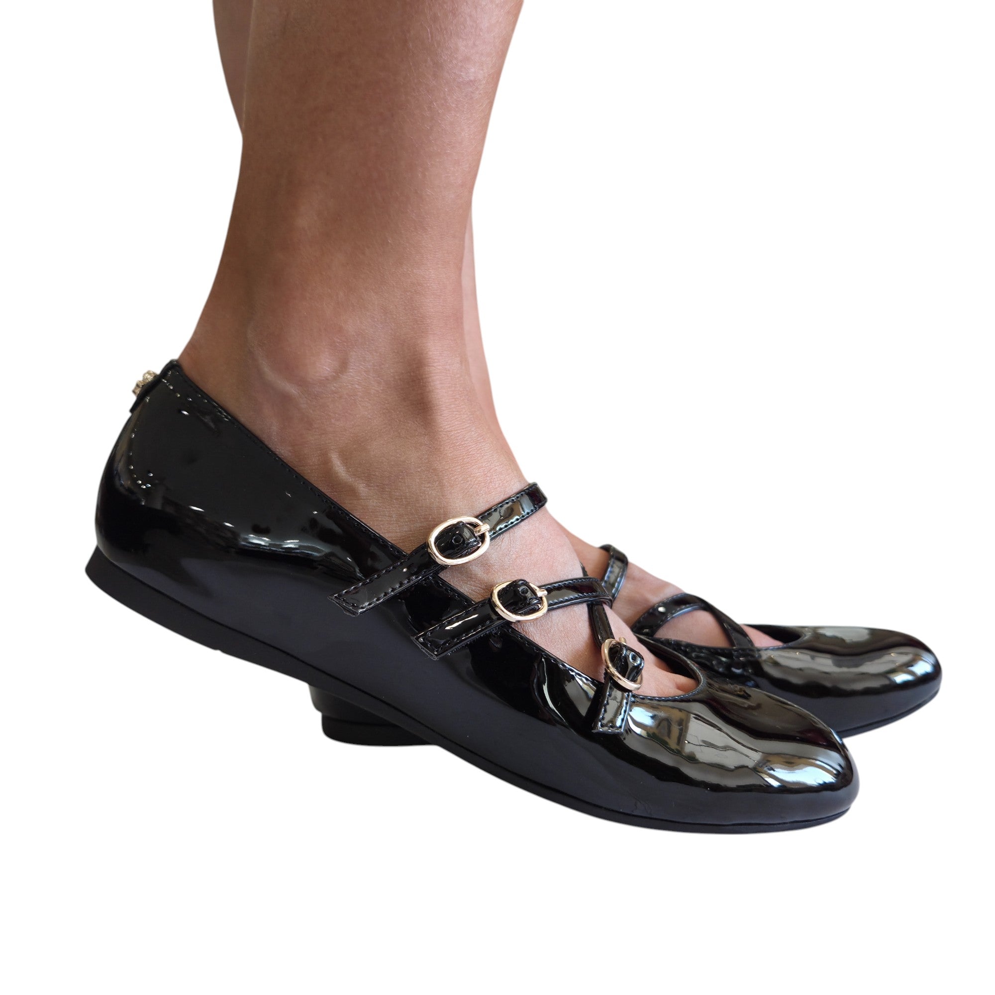 Guess Ballerina Donna Pelle Naplak Nero www.offidani.it