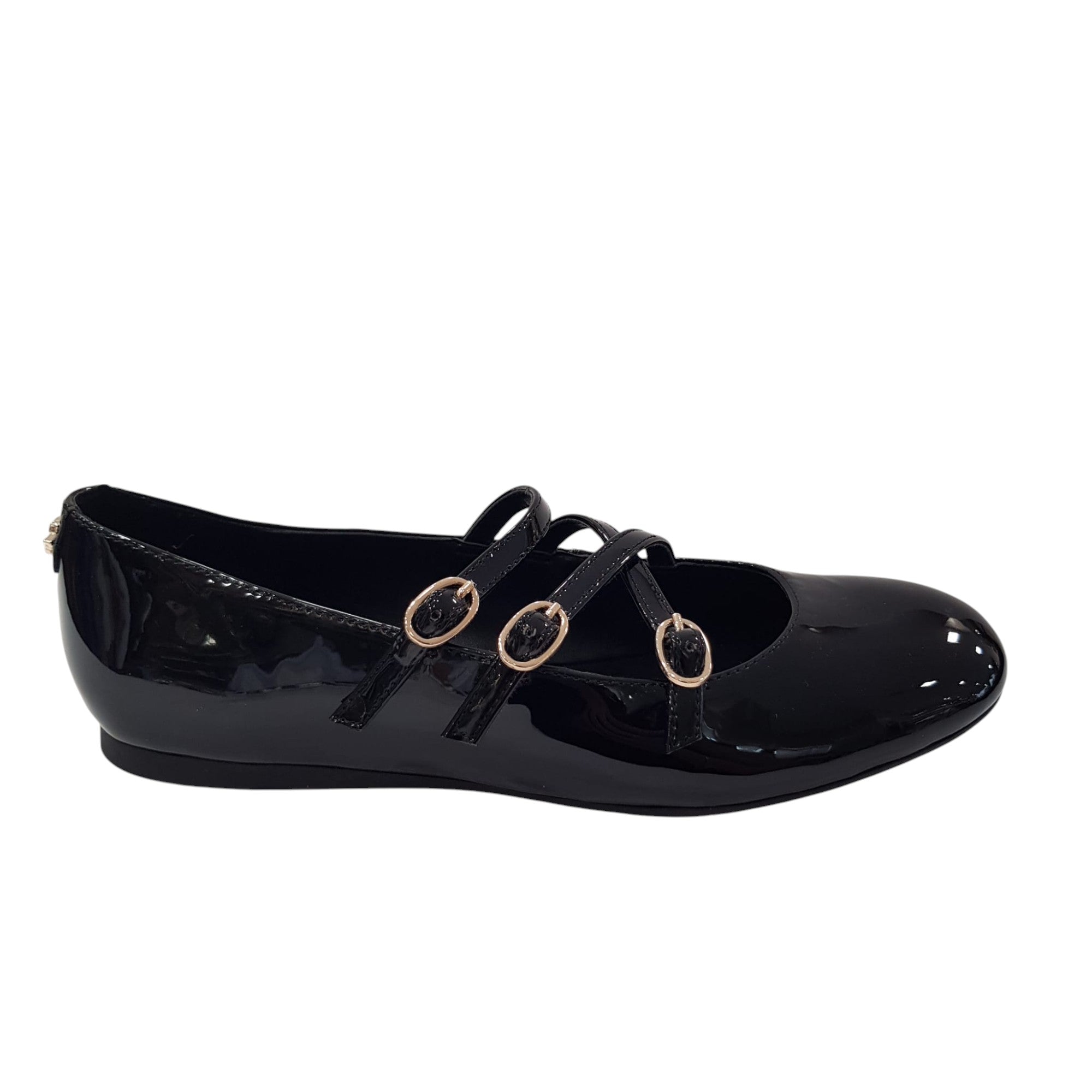 Guess Ballerina Donna Pelle Naplak Nero www.offidani.it