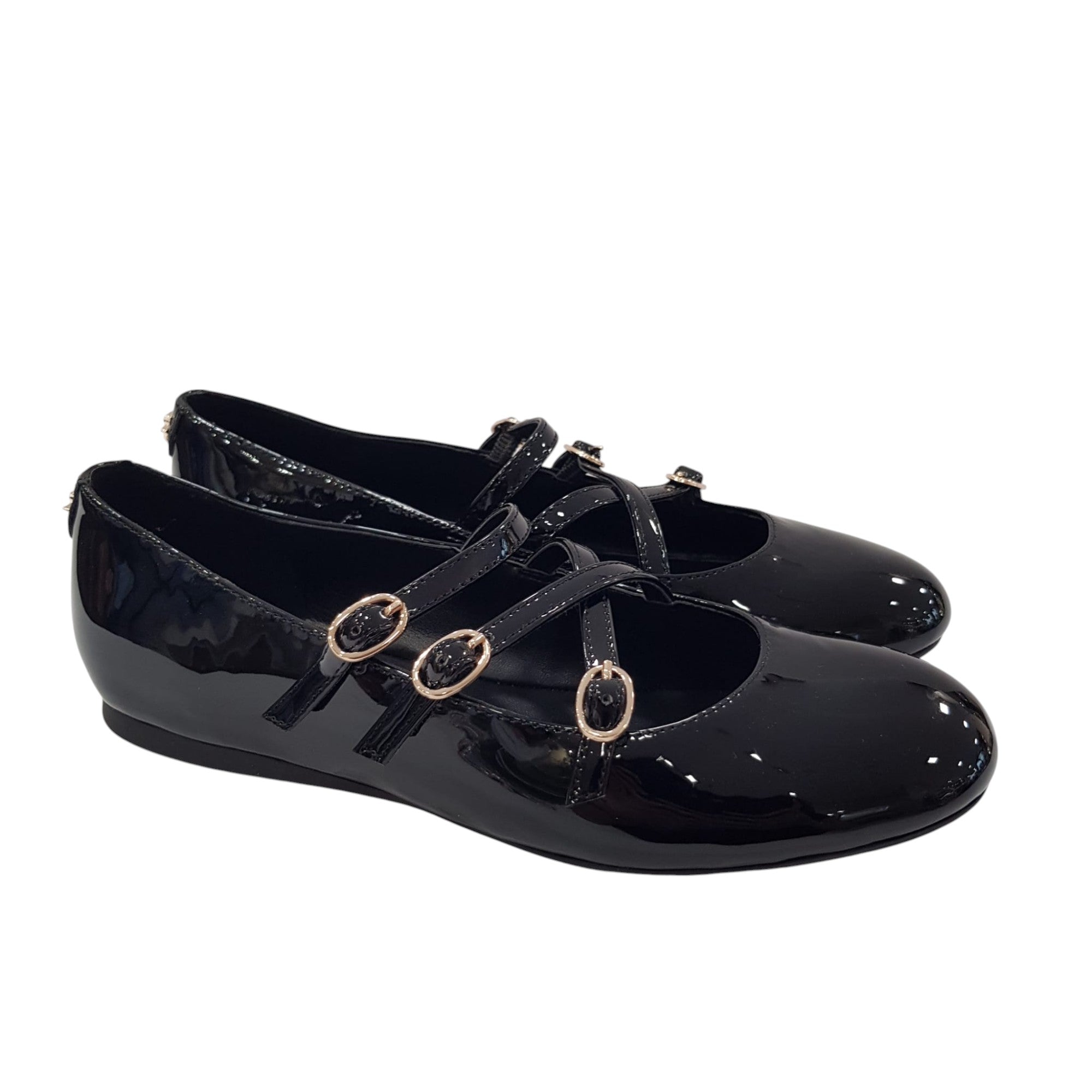 Guess Ballerina Donna Pelle Naplak Nero www.offidani.it