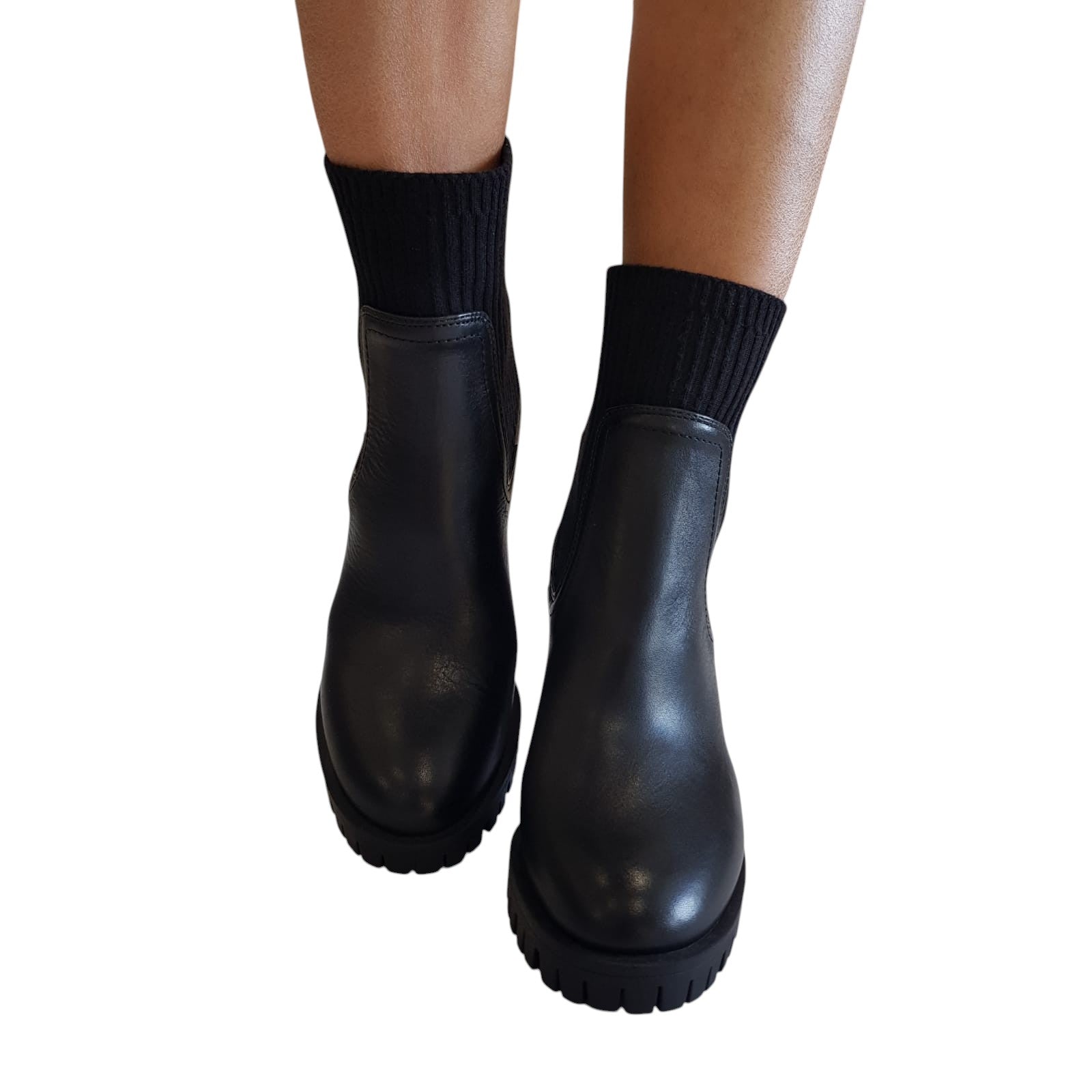 Apepazza Tronchetto Stivaletto Pelle Donna Nero www.offidani.it