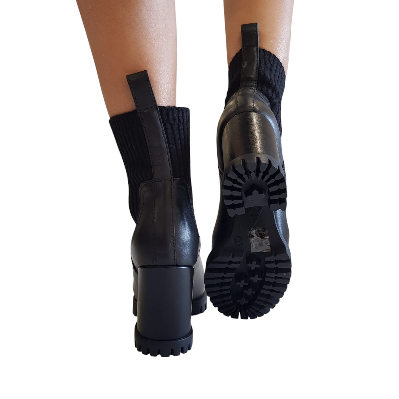 Apepazza Tronchetto Stivaletto Pelle Donna Nero www.offidani.it