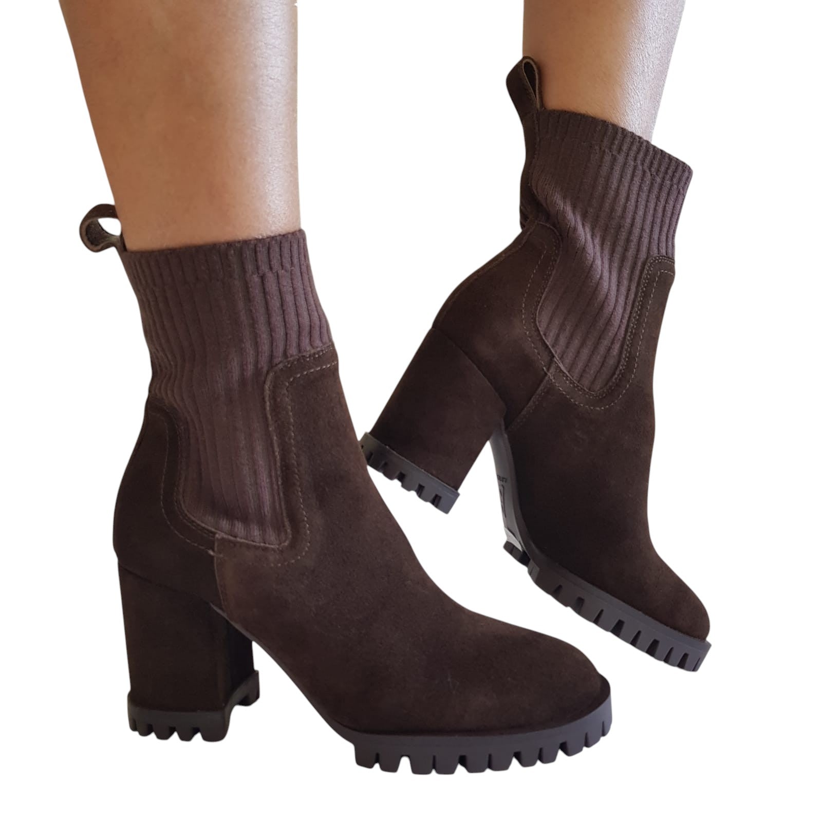 Apepazza Tronchetto Stivaletto Donna Camoscio Testa di Moro www.offidani.it