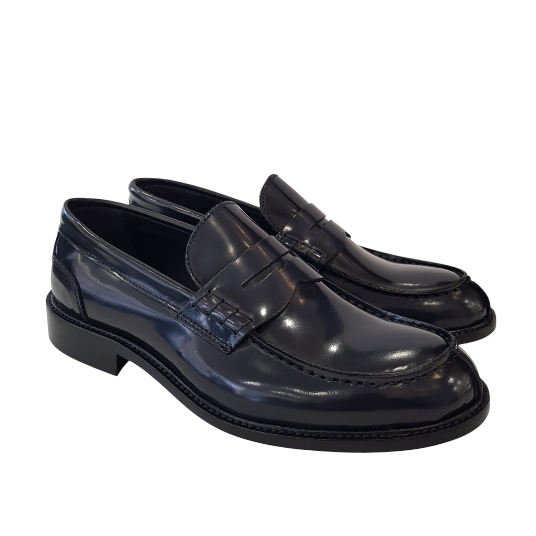 Les Poèmes Uomo Mocassino Elegante Blu Uomo
