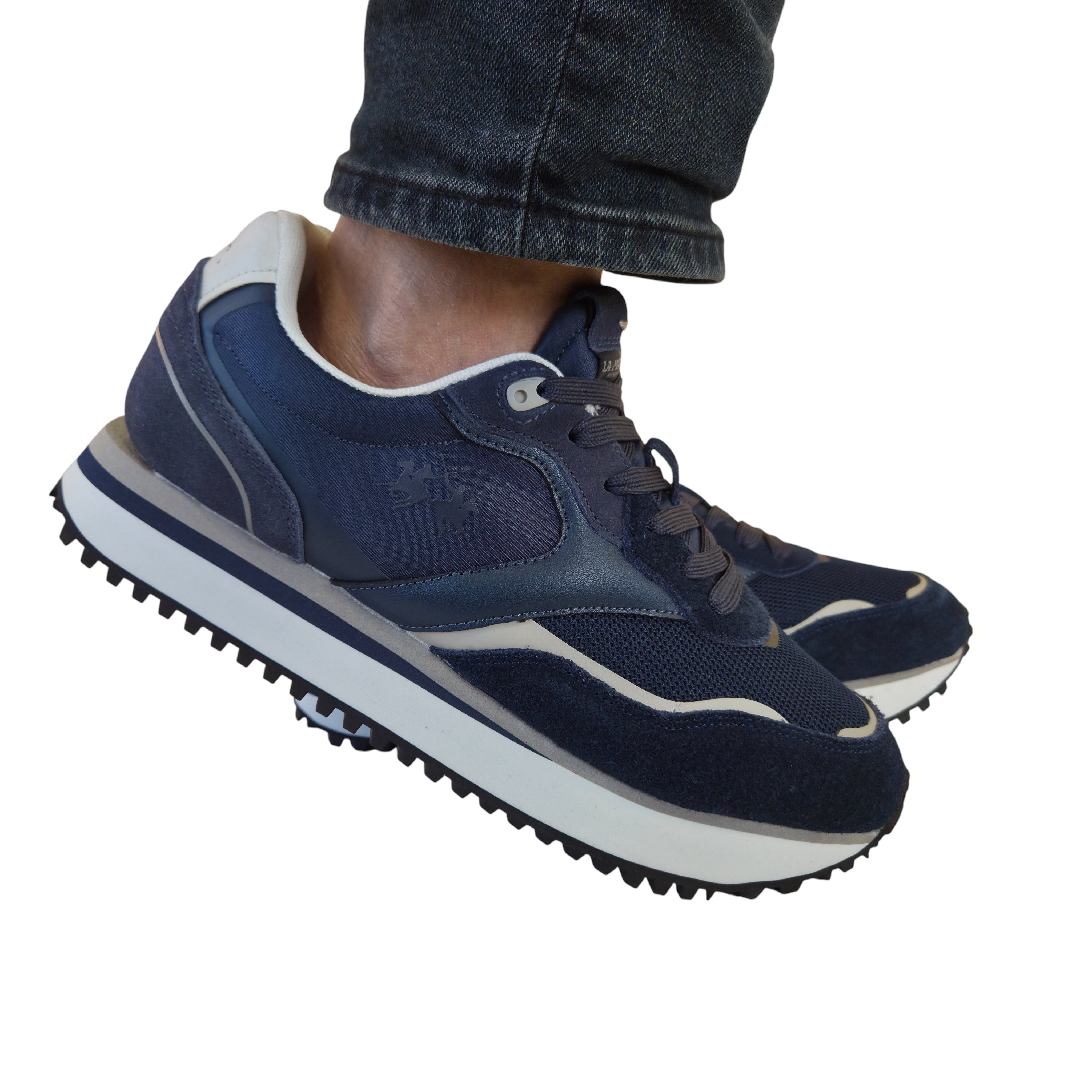 La Martina Sneakers Uomo Blu www.offidani.it