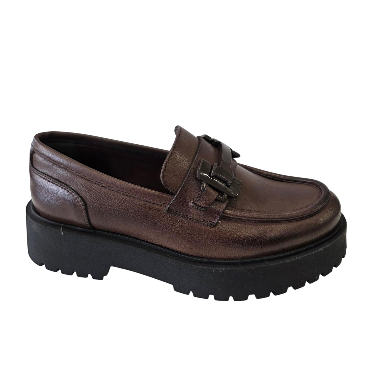 Les Poèmes mocassino donna marrone www.offidani.it