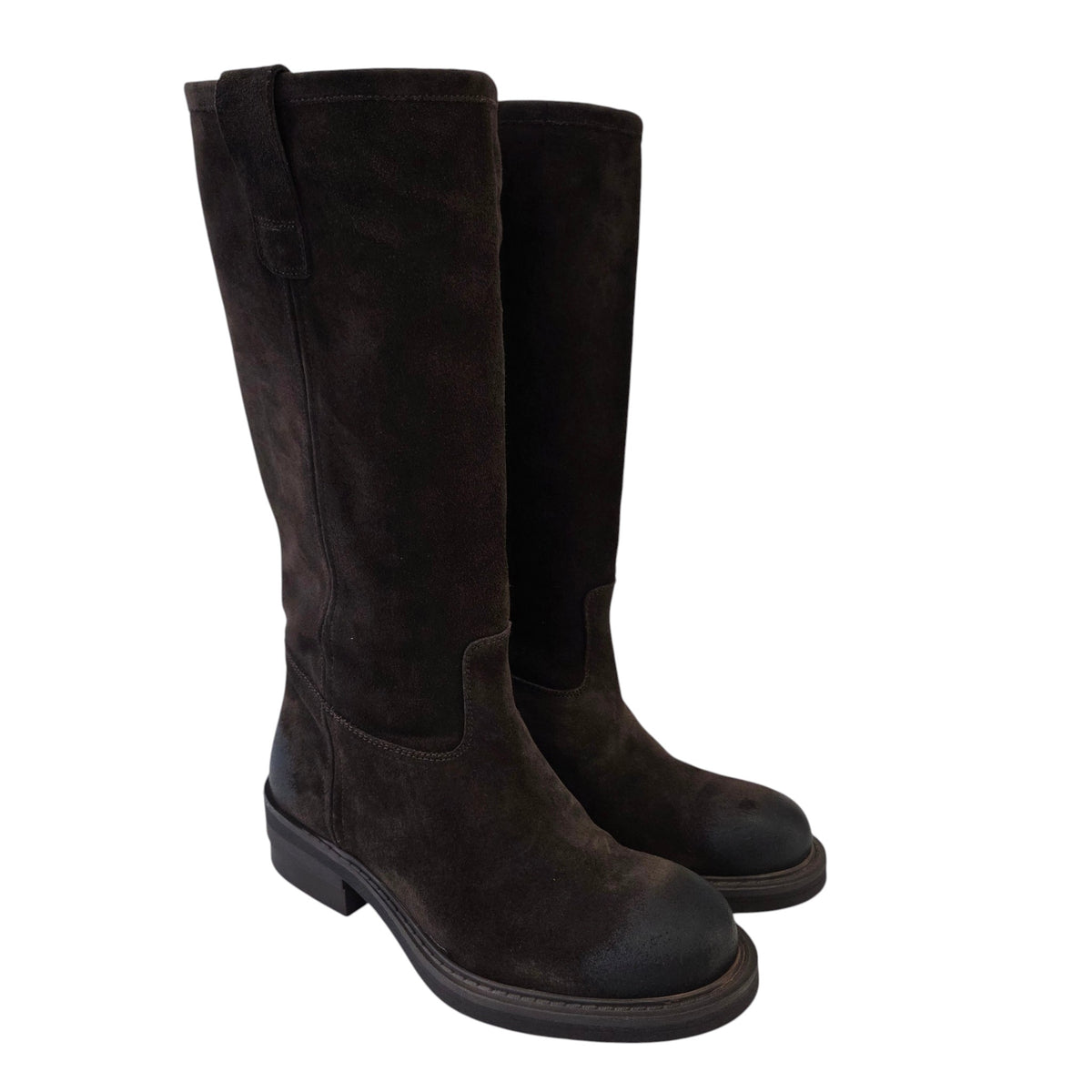 Les Poèmes stivale donna camoscio testa di moro www.offidani.it