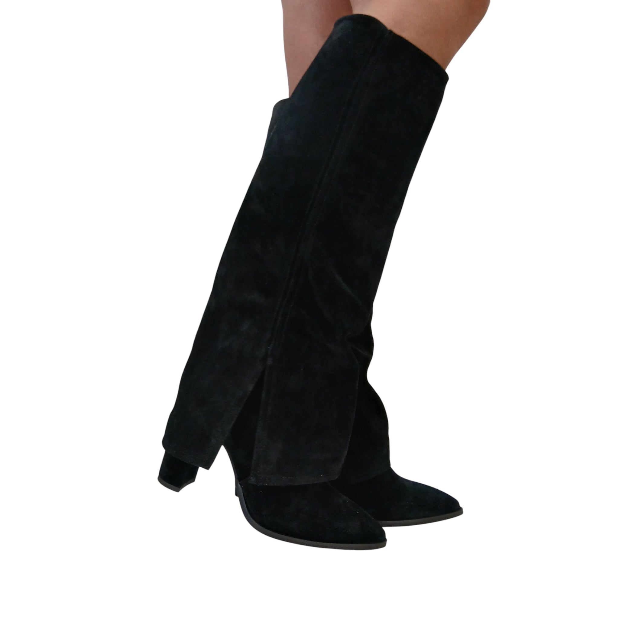 Les Poemes Stivale Donna Camoscio nero www.offidani.it