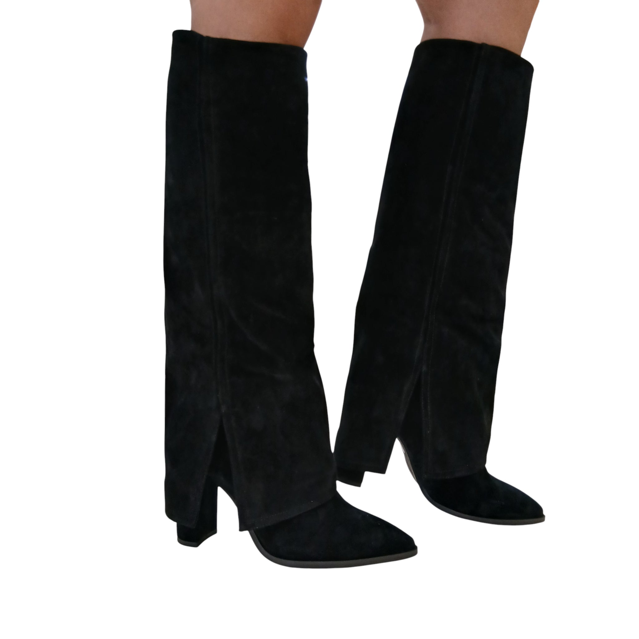 Les Poemes Stivale Donna Camoscio nero www.offidani.it