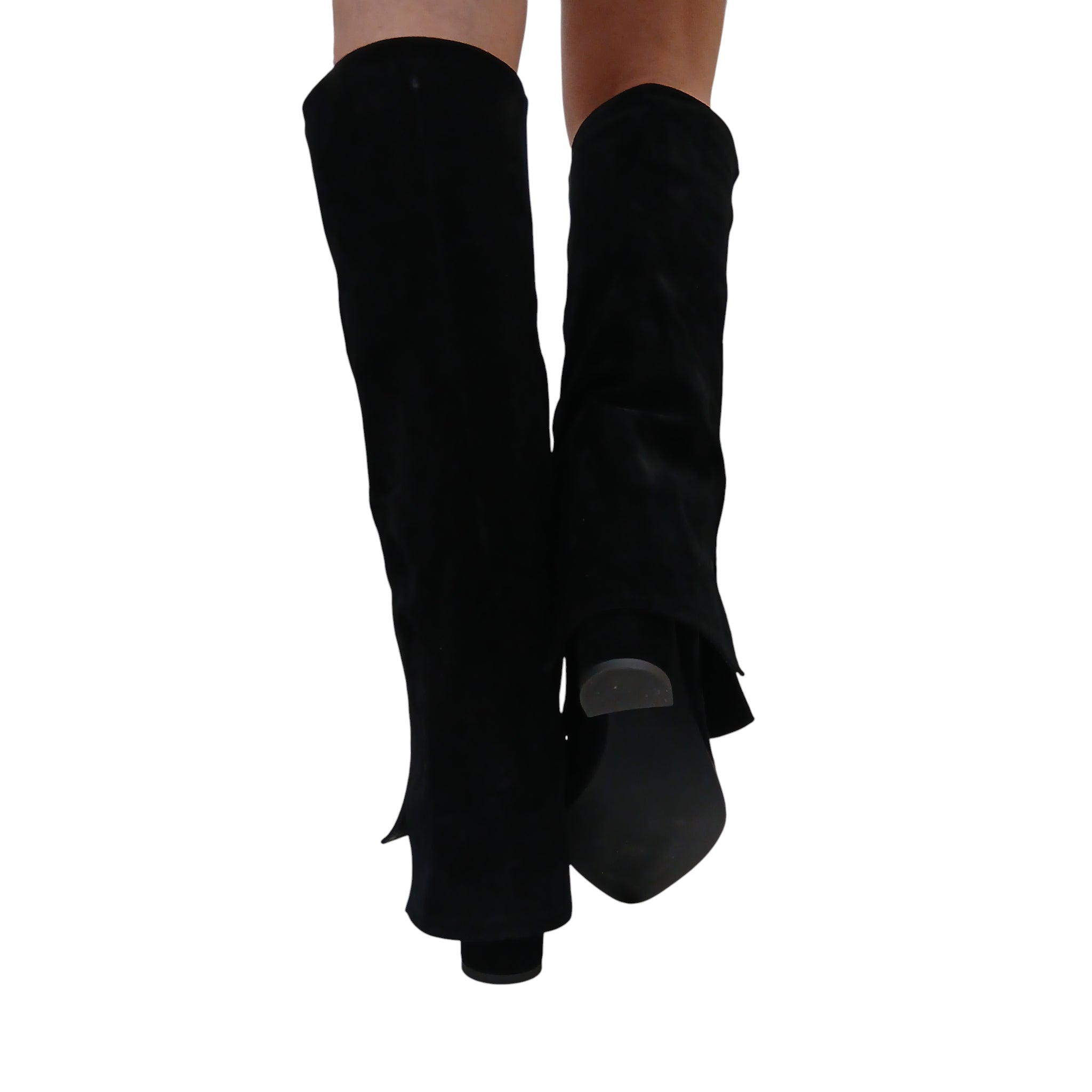 Les Poemes Stivale Donna Camoscio nero www.offidani.it