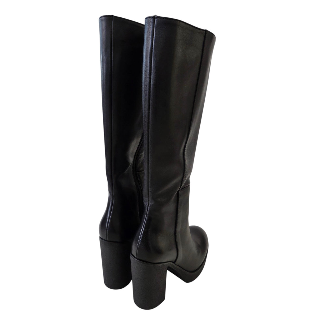 Les Poèmes stivale donna pelle nero www.offidani.it