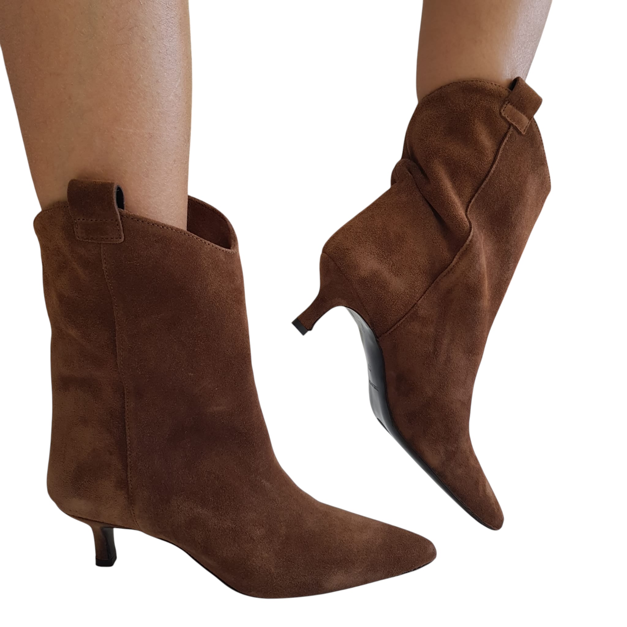 Les Poèmes Tronchetto Stivaletto Donna Marrone www.offidani.it