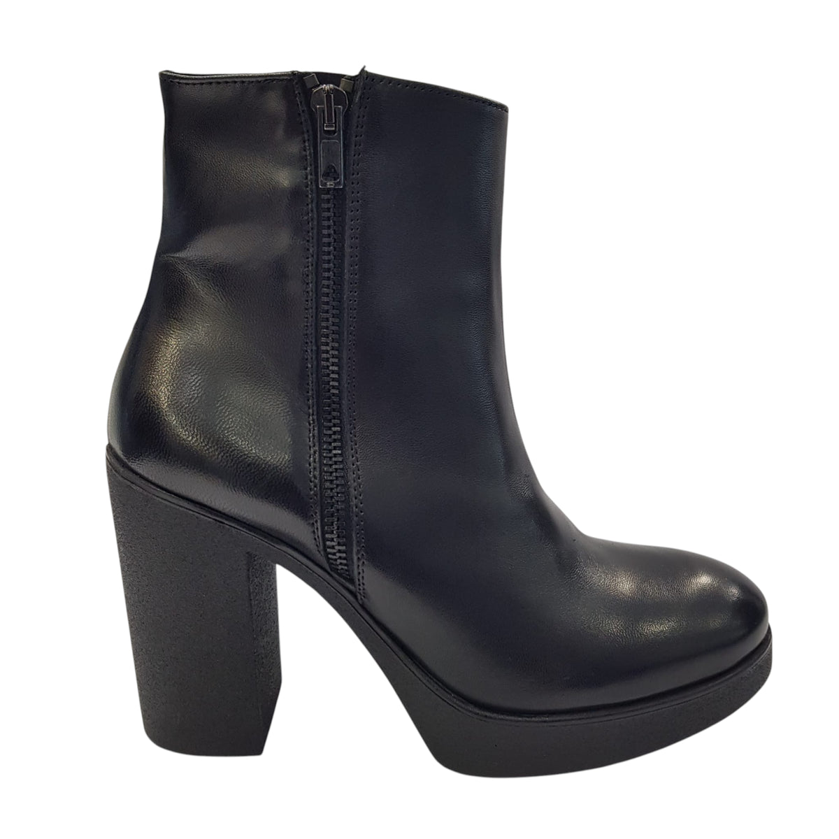 Les Poèmes stivaletto donna pelle nero www.offidani.it