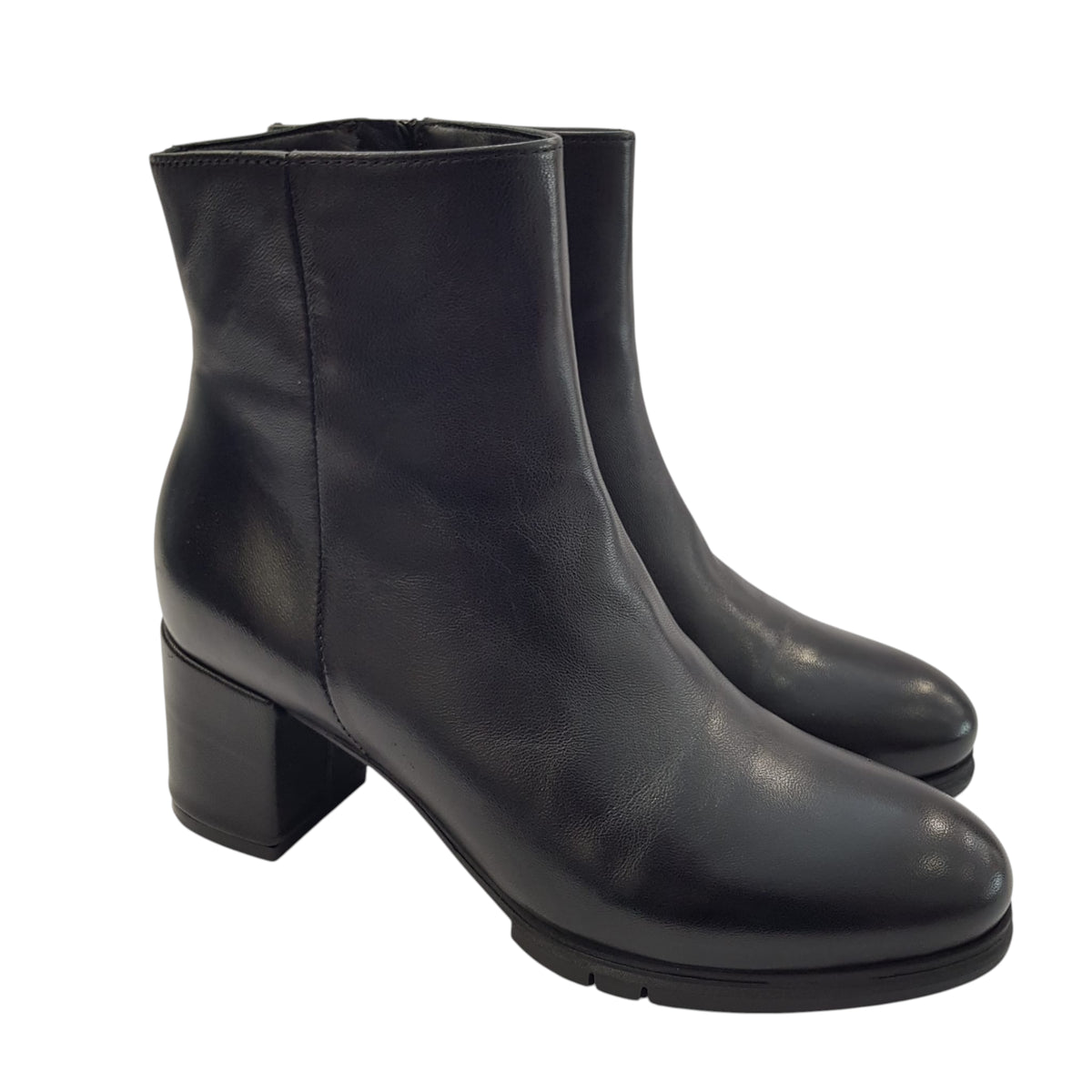 Les Poèmes stivaletto donna pelle nero www.offidani.it