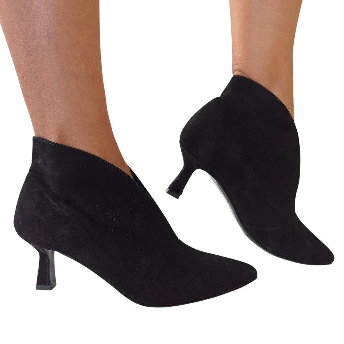 Les Poèmes tronchetto donna camoscio nero www.offidani.it