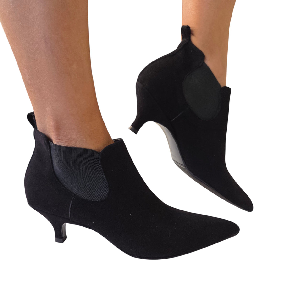 Les Poèmes tronchetto donna camoscio nero www.offidani.it